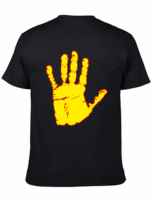 Handprint Graphic Black T-Shirt