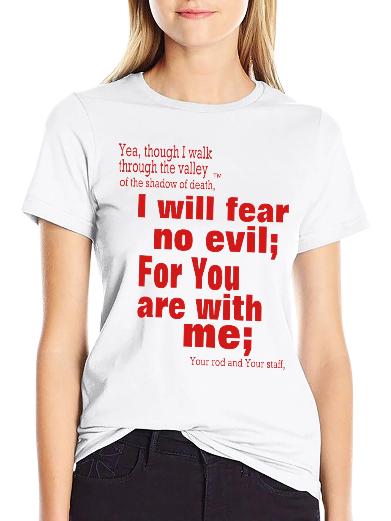 Faith-Inspired T-Shirt: Psalm 23 Bible Verse Apparel