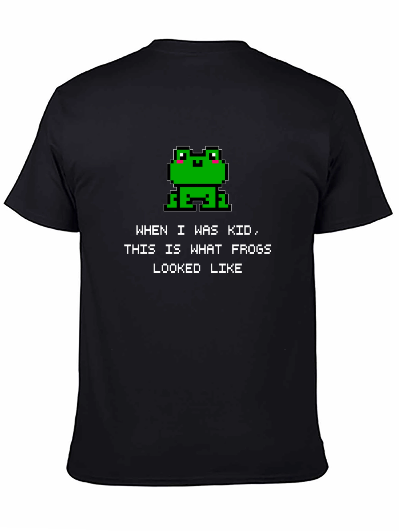 Retro Frog Pixel Art T-Shirt - Gamer Style