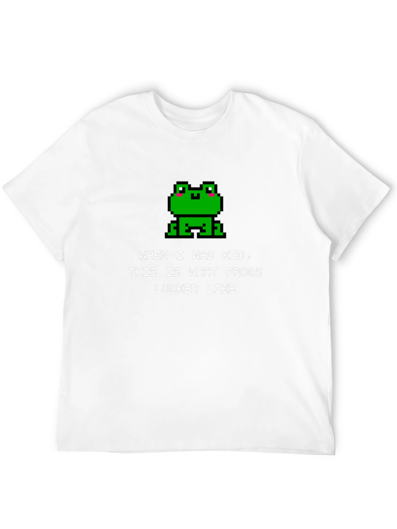 Retro Frog Pixel Art T-Shirt - Gamer Style