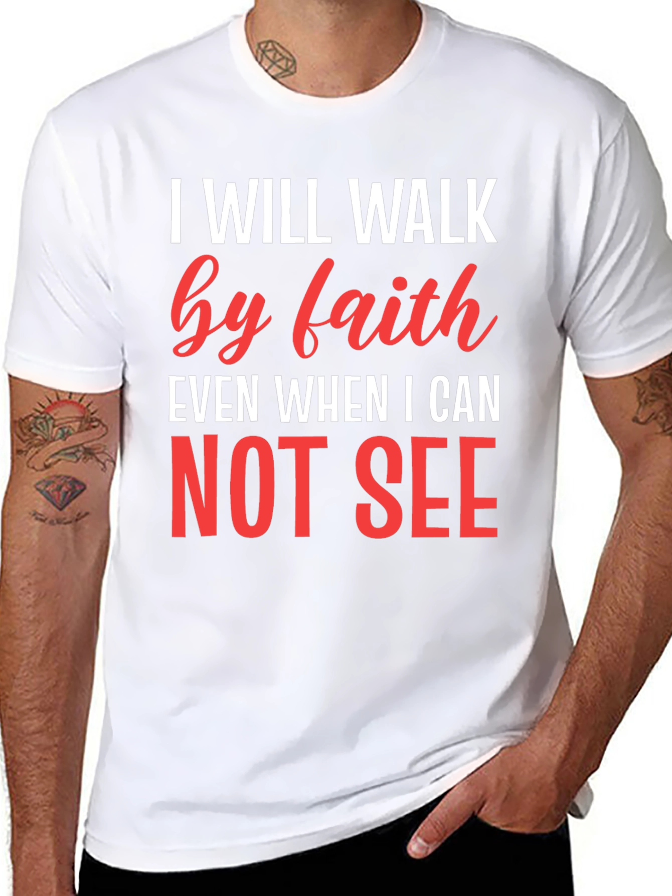 Faith T-Shirt - I Will Walk by Faith