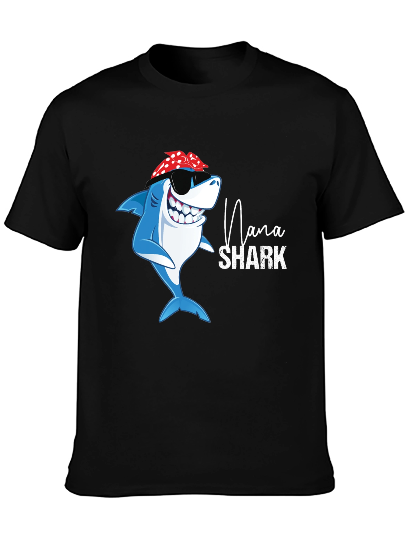 Nana Shark Graphic T-Shirt - Fun Family Apparel
