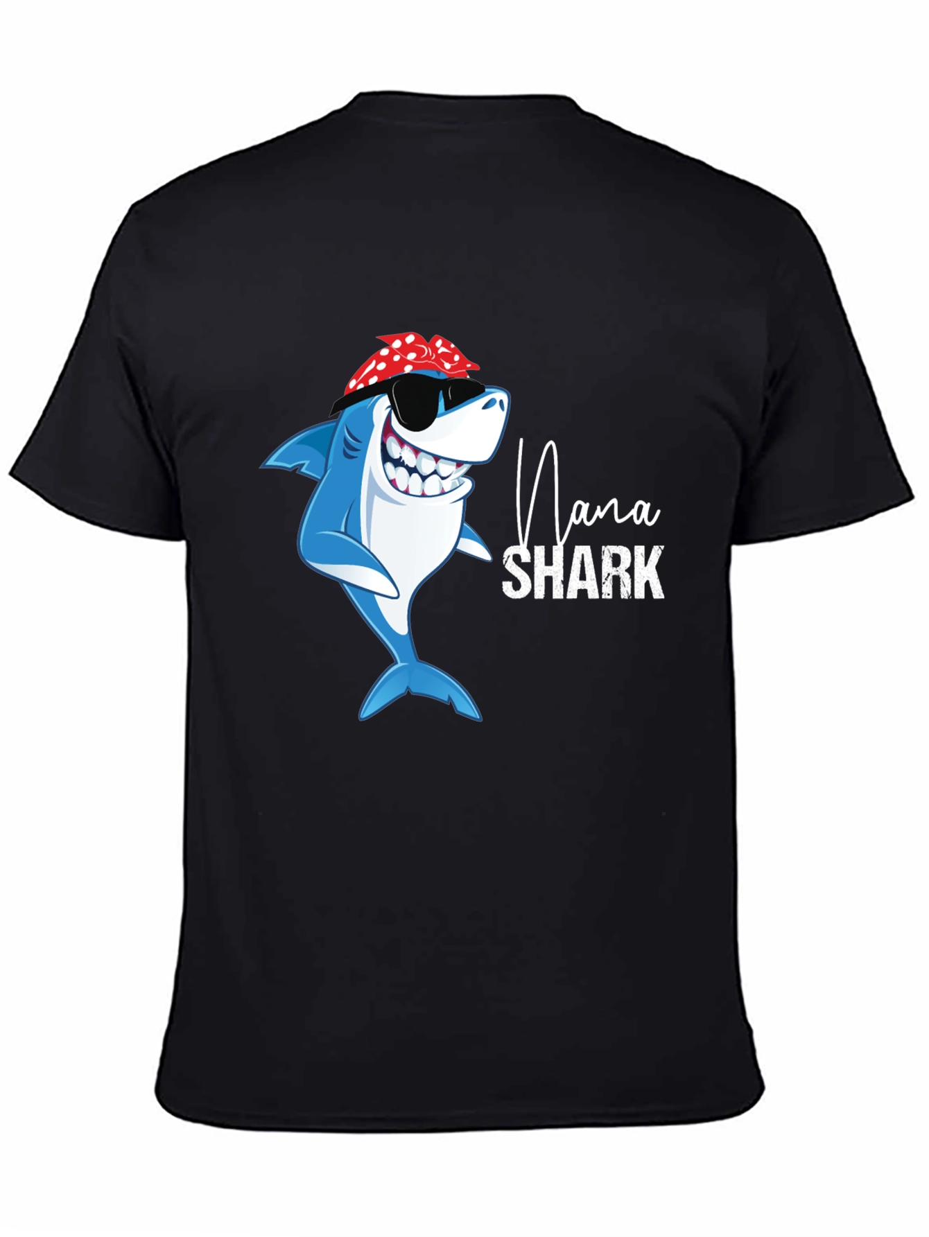Nana Shark Graphic T-Shirt - Fun Family Apparel
