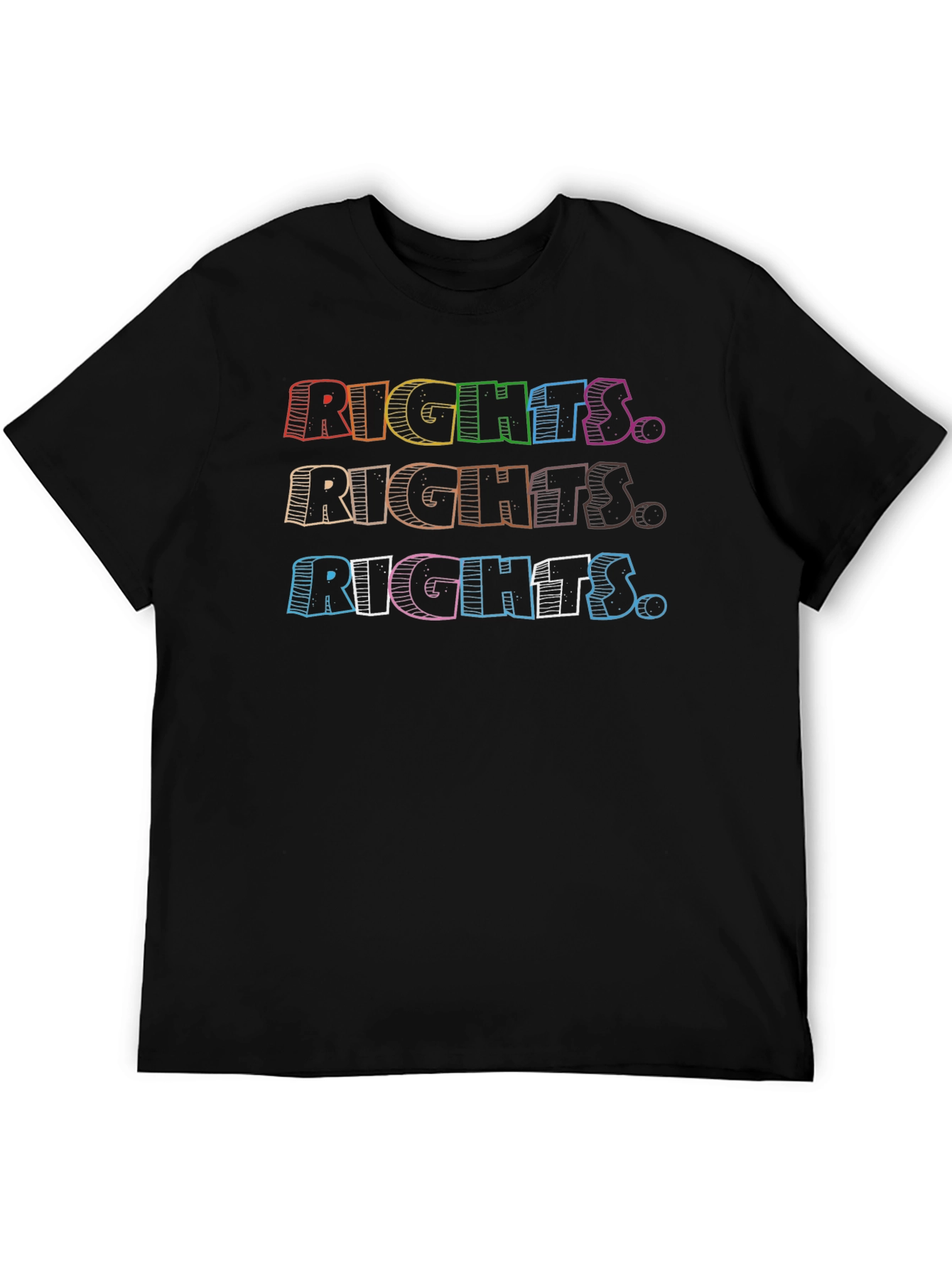 Rights T-Shirt Equality Rainbow Graphic Tee