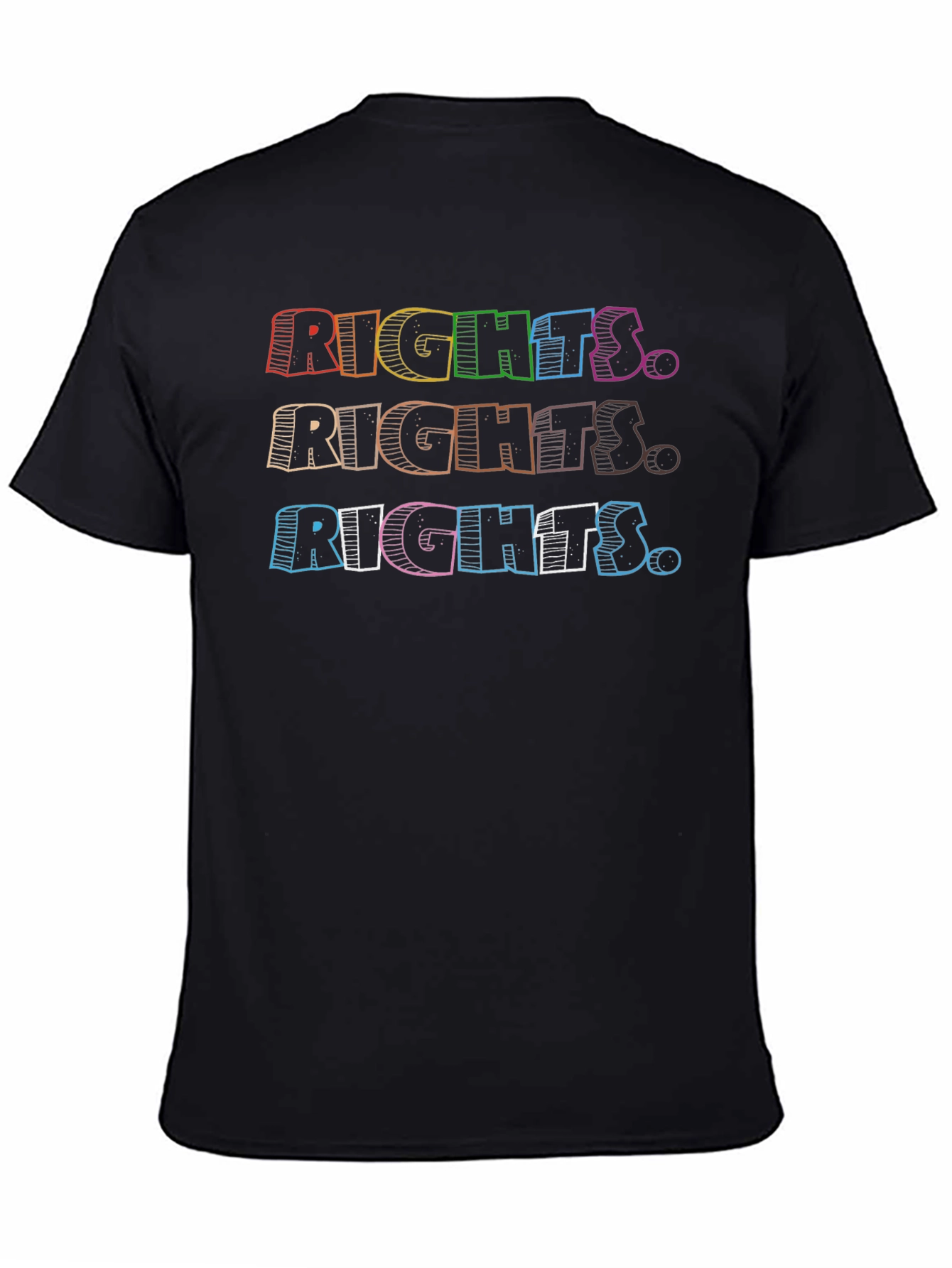 Rights T-Shirt Equality Rainbow Graphic Tee