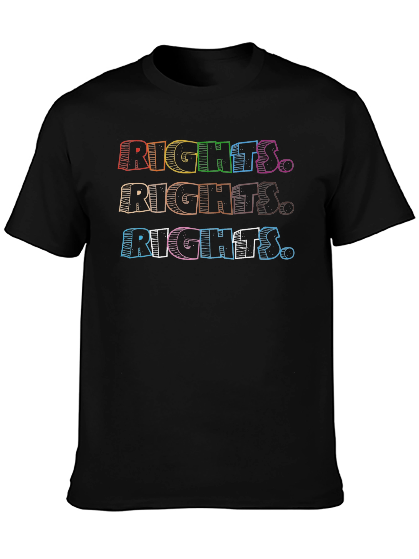 Rights T-Shirt Equality Rainbow Graphic Tee