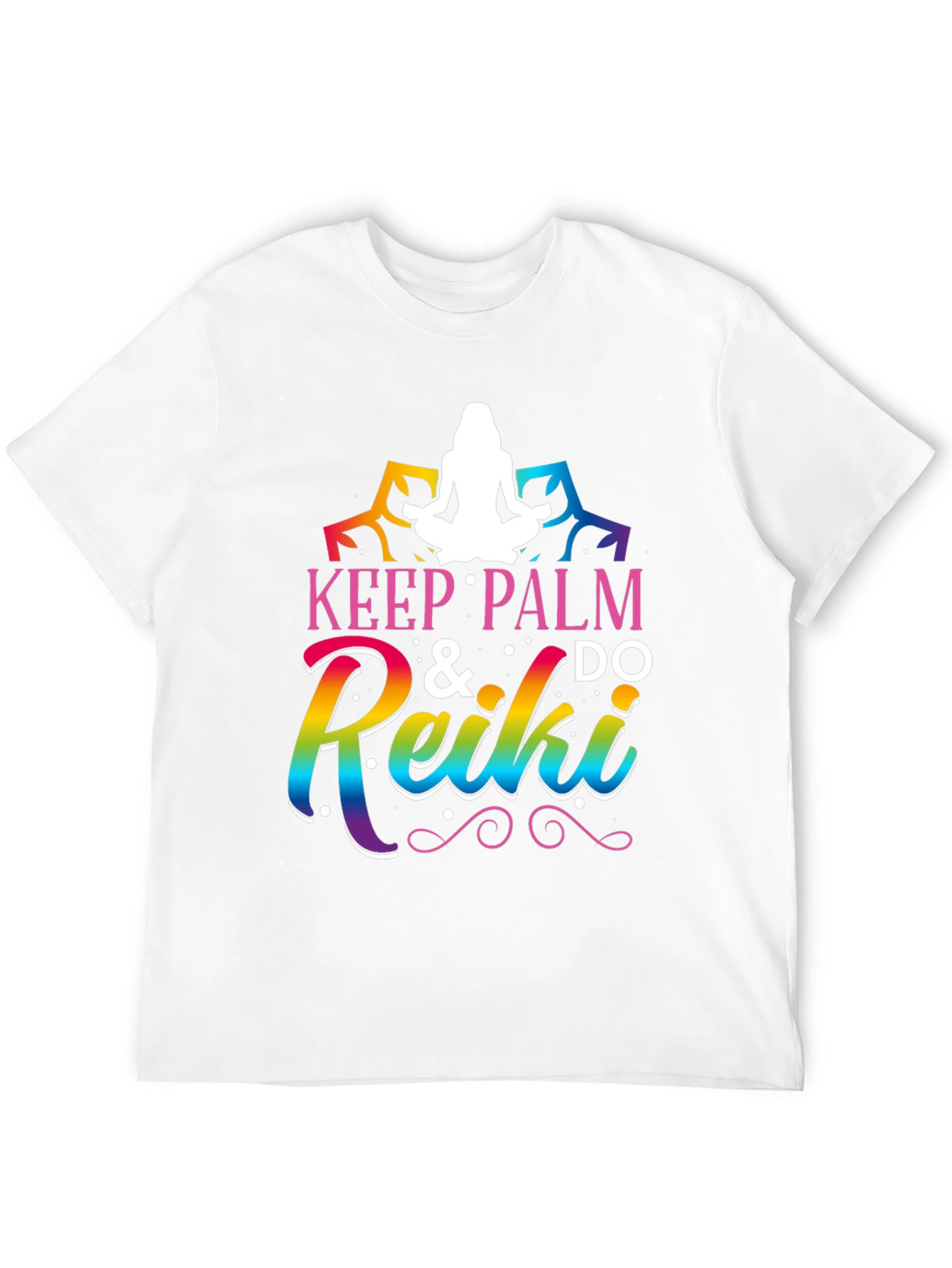 Keep Palm & Do Reiki Graphic Tee - Black