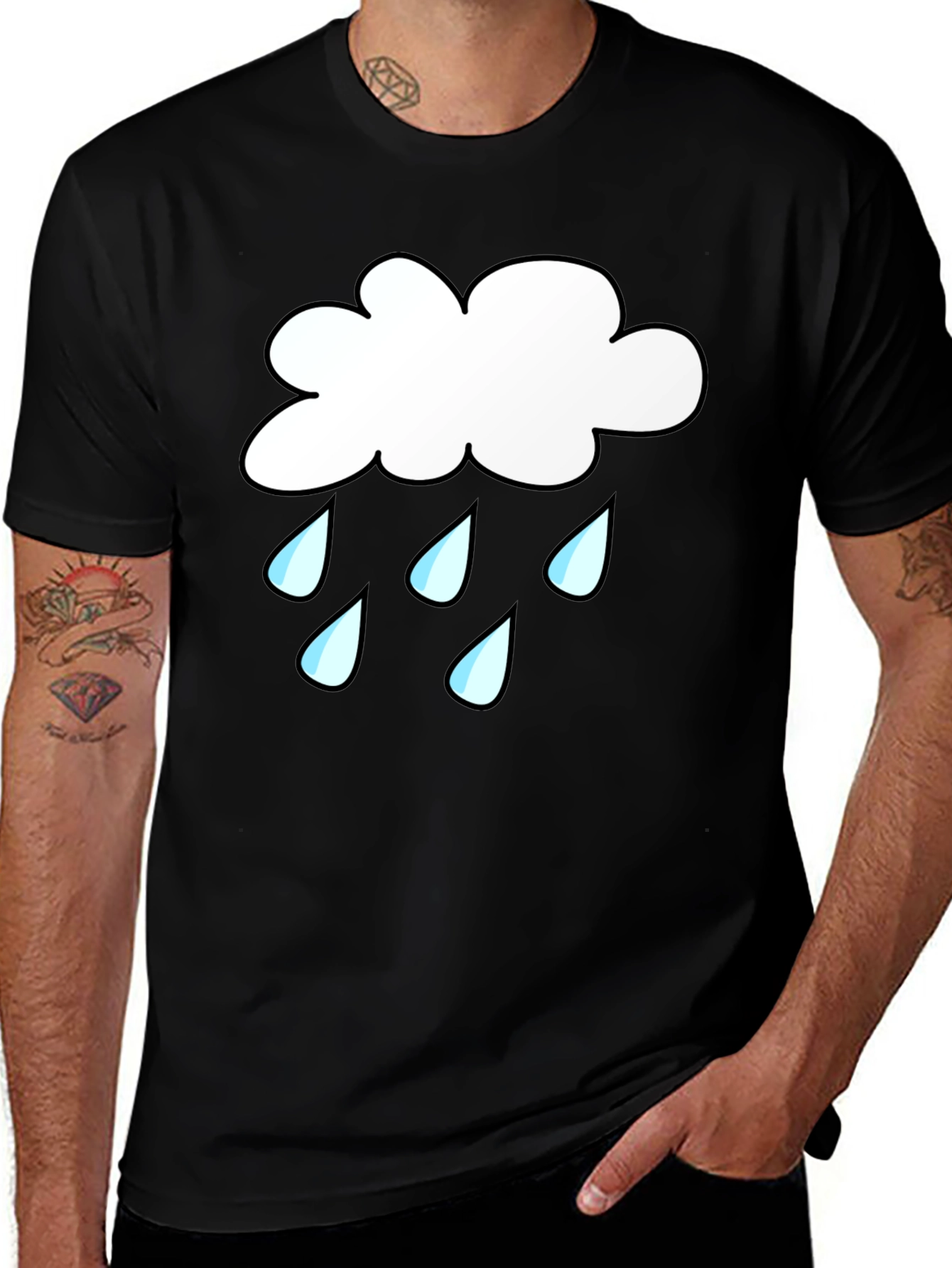 Rain Cloud Graphic T-Shirt