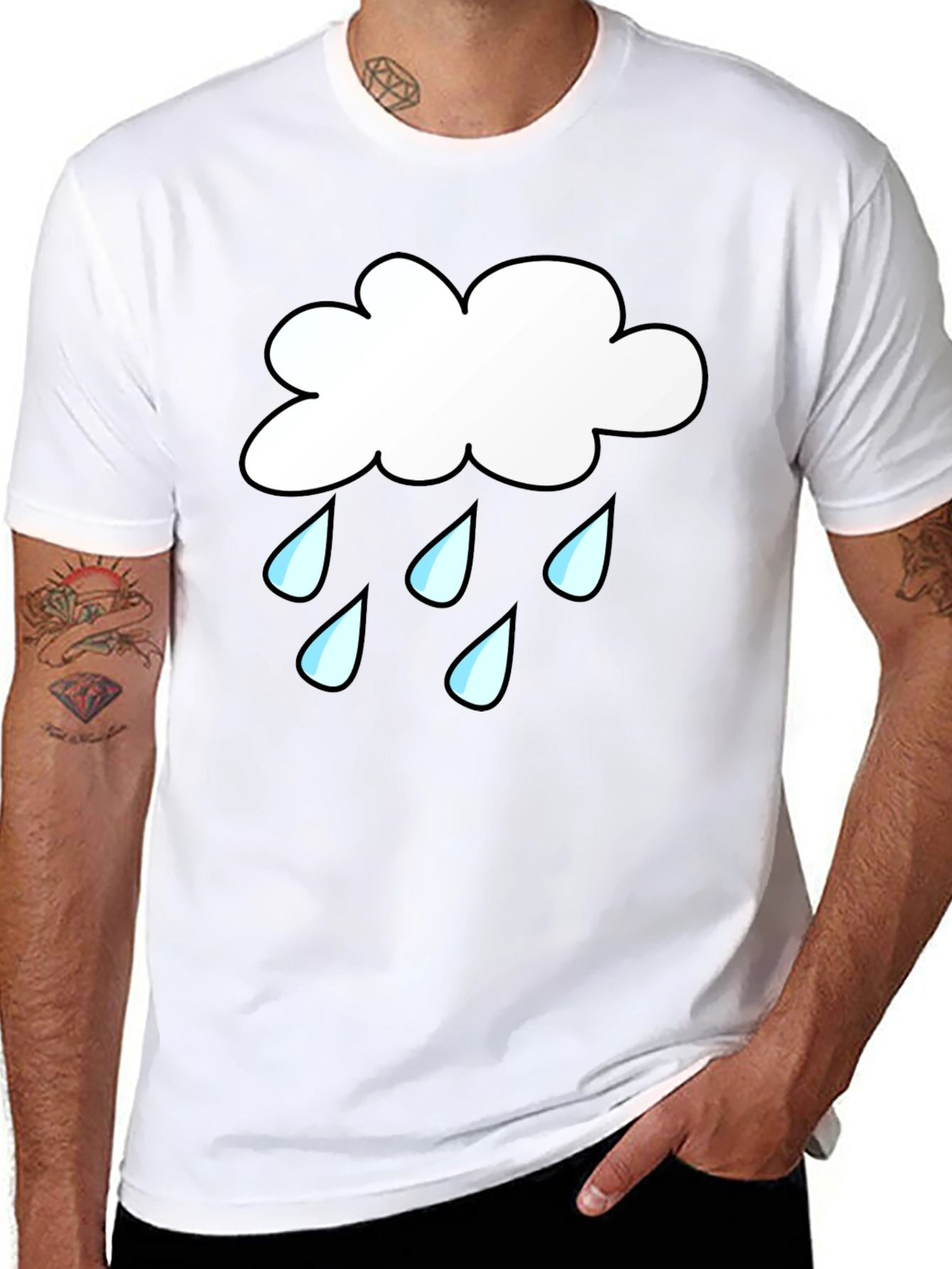 Rain Cloud Graphic T-Shirt