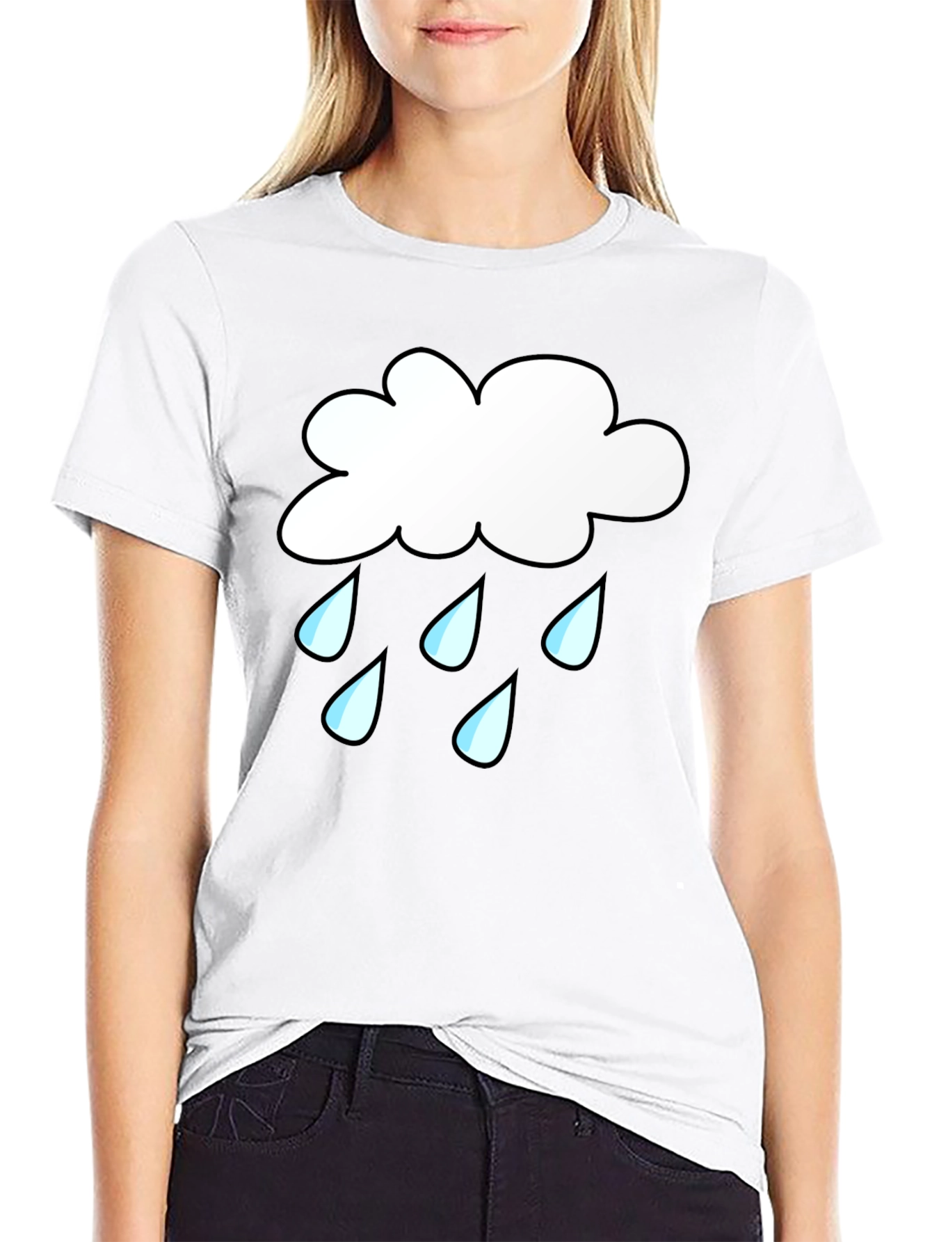 Rain Cloud Graphic T-Shirt