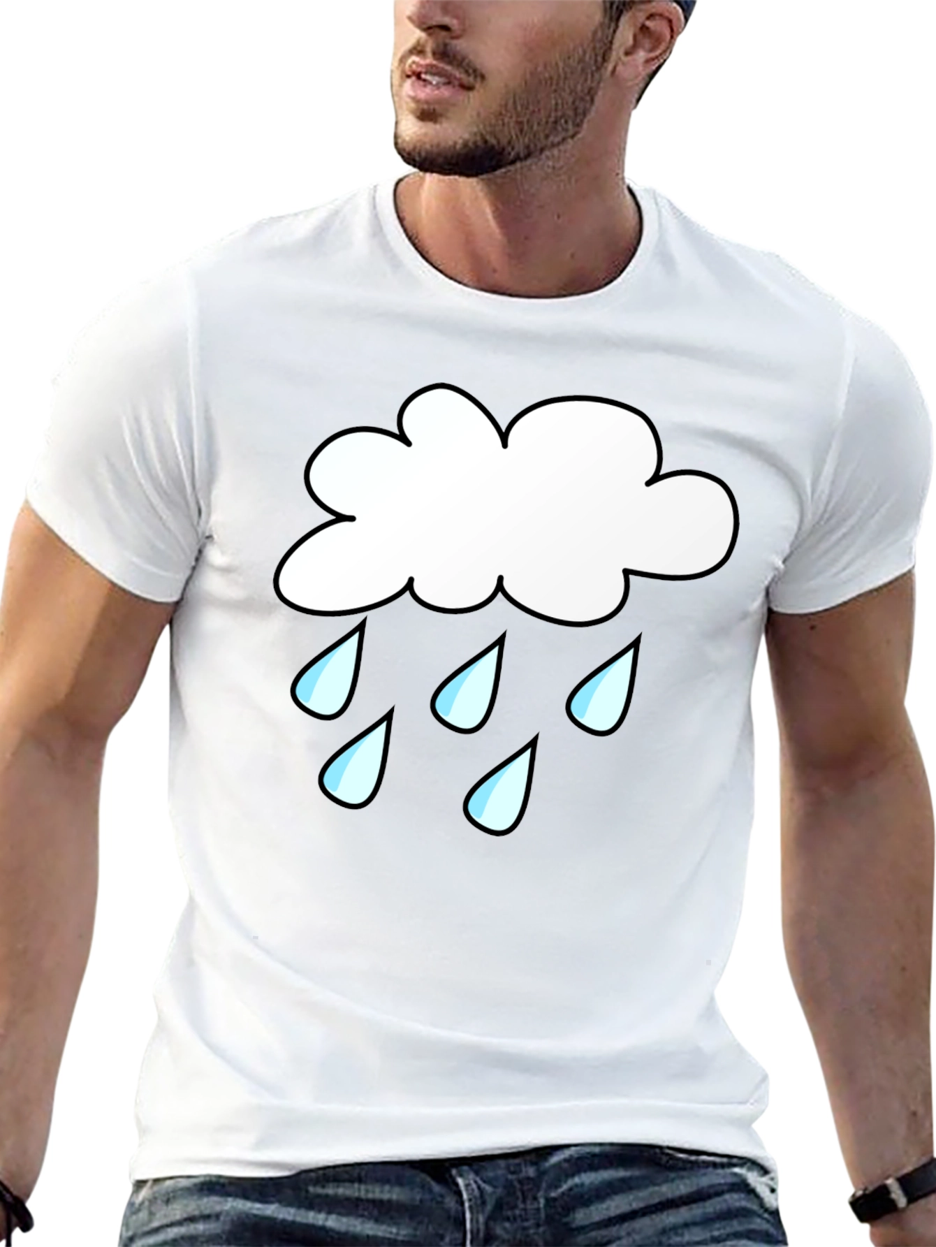 Rain Cloud Graphic T-Shirt