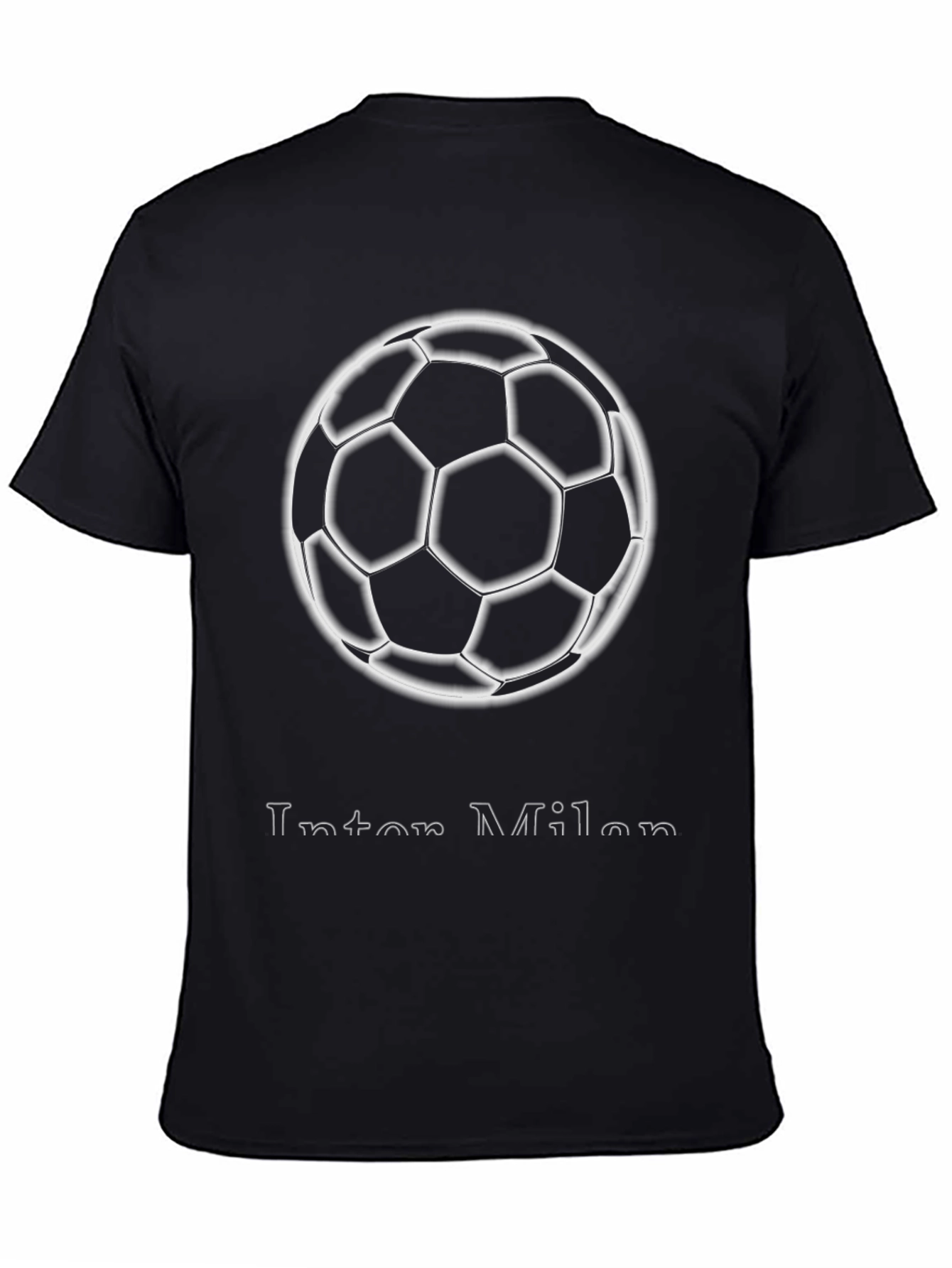 Inter Milan Soccer Ball Graphic T-Shirt