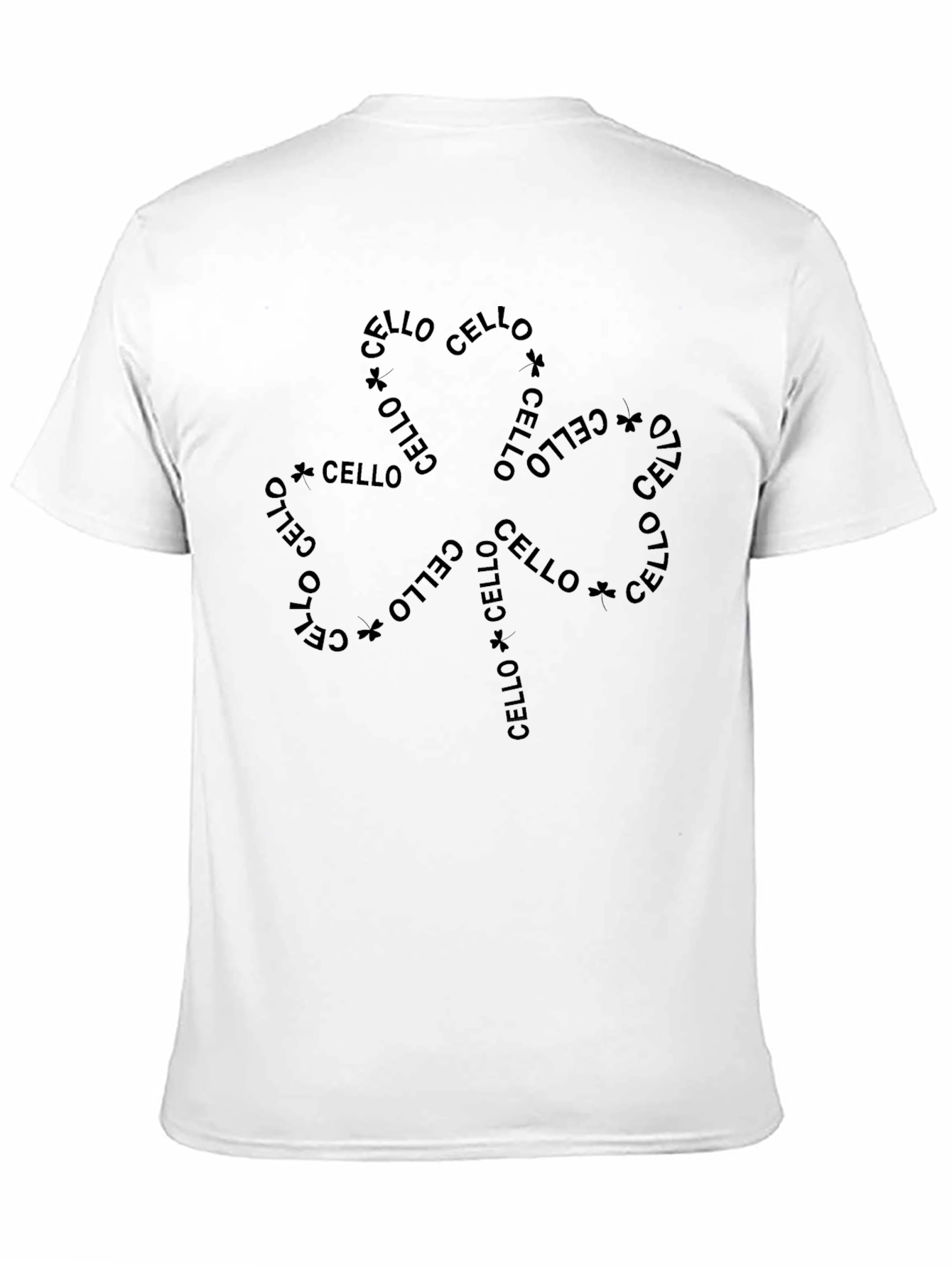Cello Word Art Shamrock T-Shirt