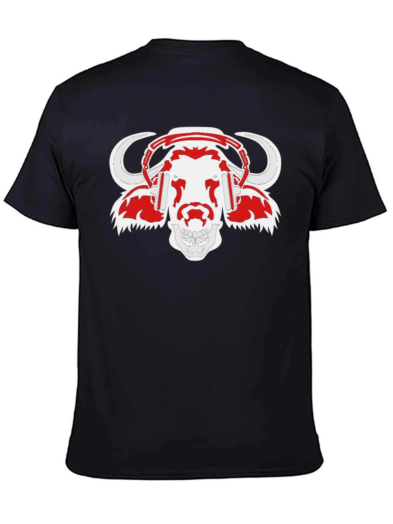 DJ Buffalo Skull T-Shirt - Black