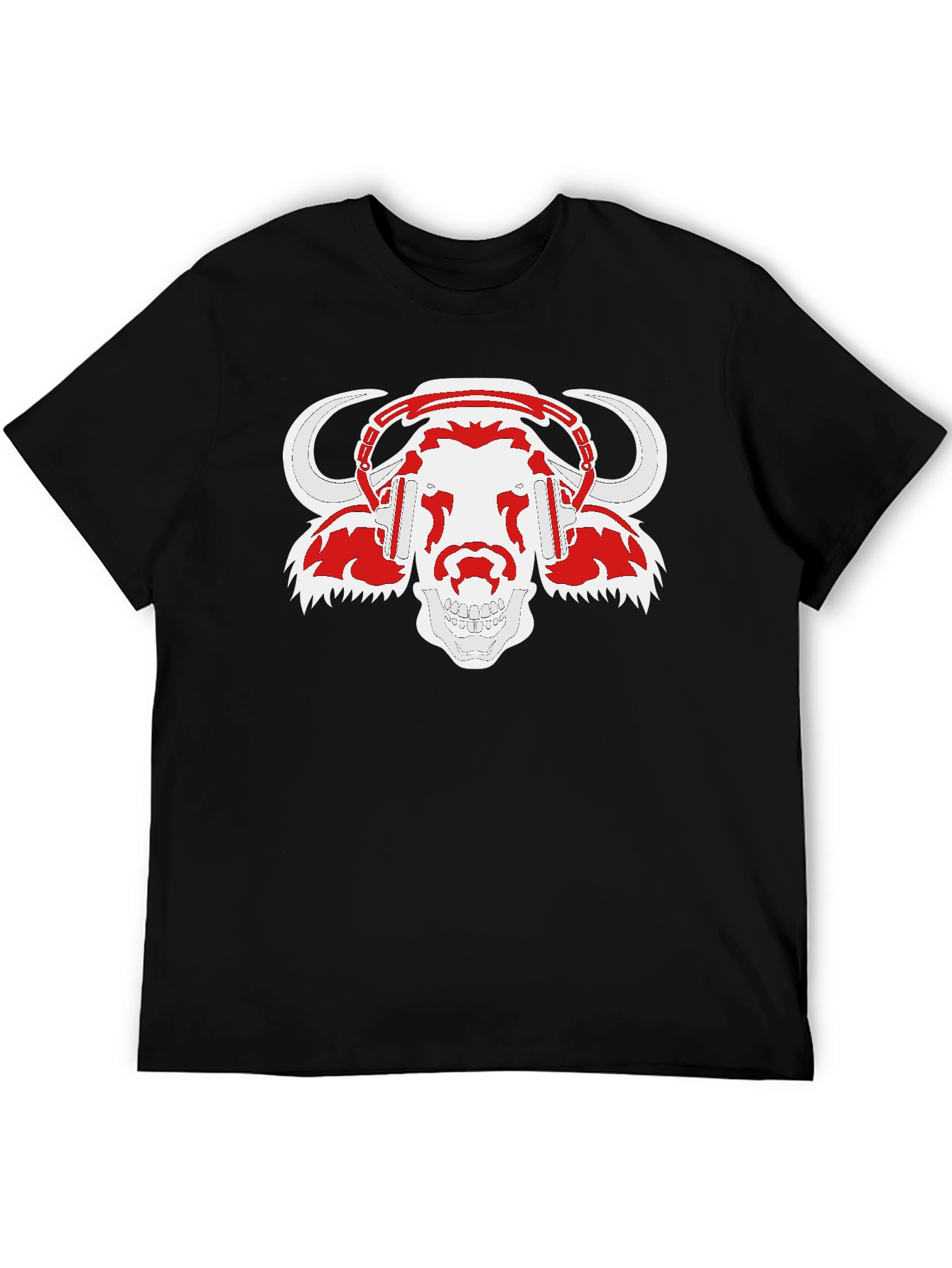 DJ Buffalo Skull T-Shirt - Black