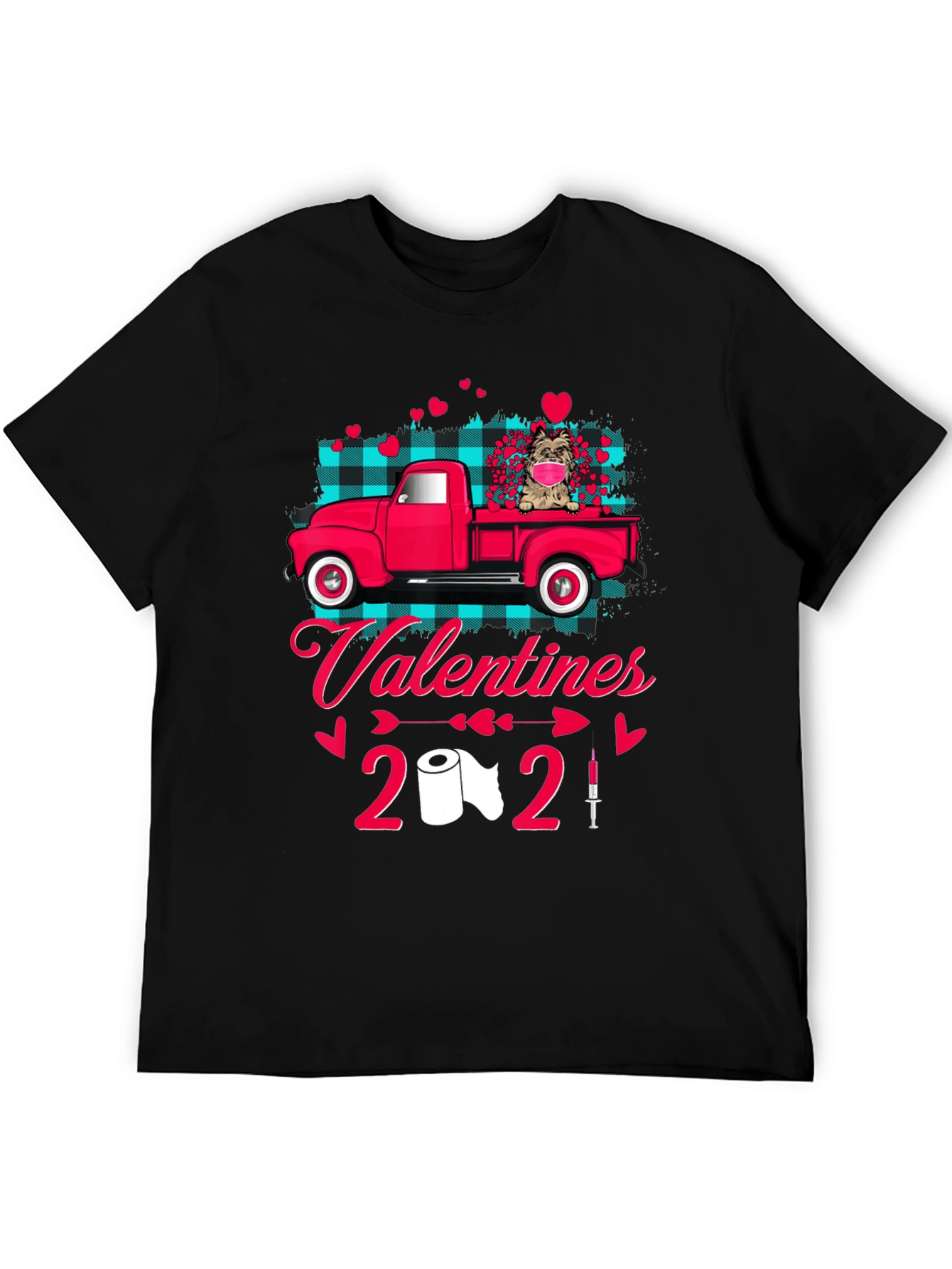 Valentines 2021 Dog Truck Graphic Tee