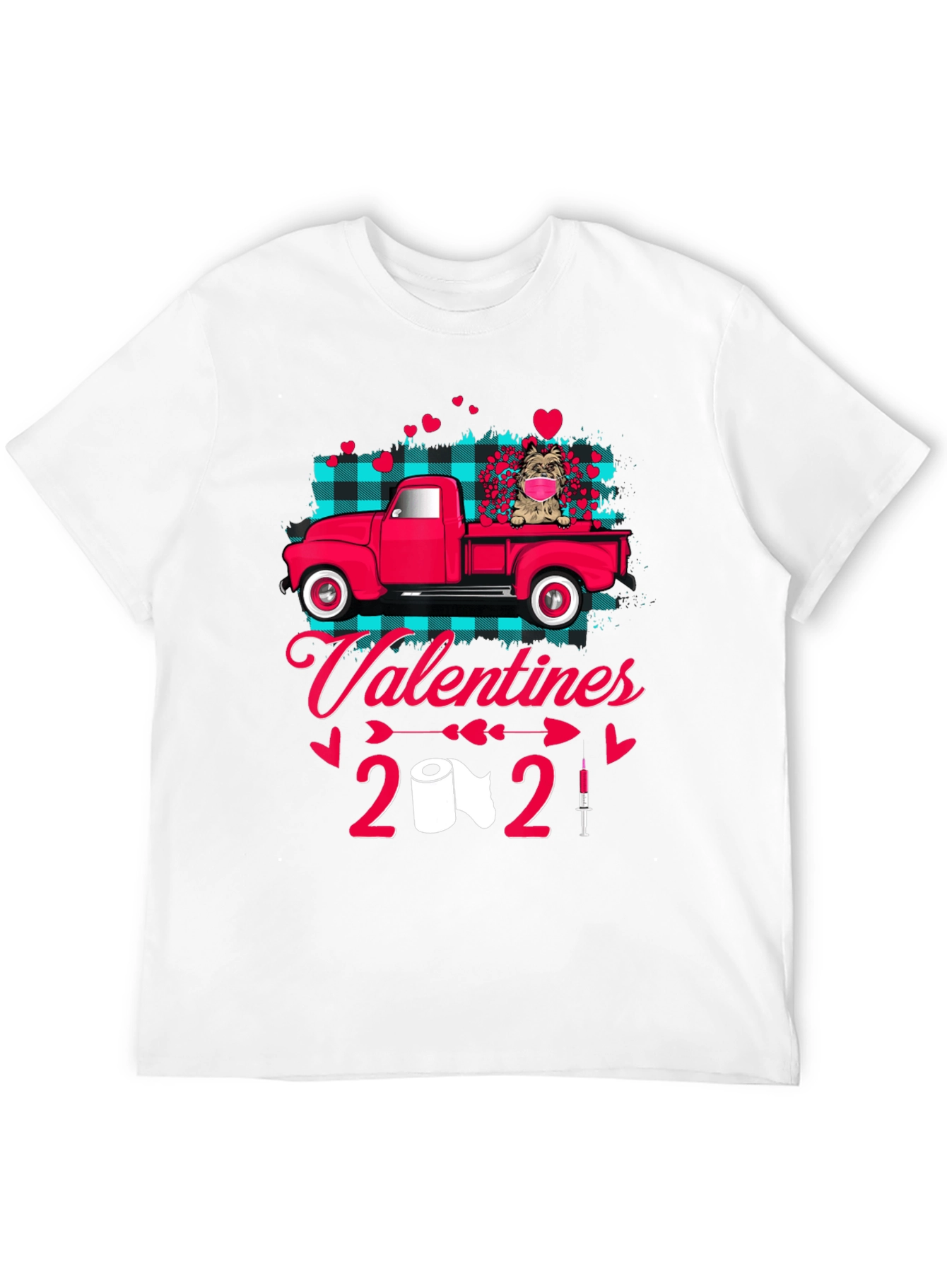 Valentines 2021 Dog Truck Graphic Tee