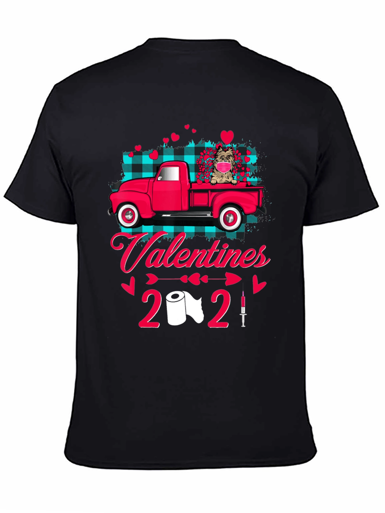 Valentines 2021 Dog Truck Graphic Tee