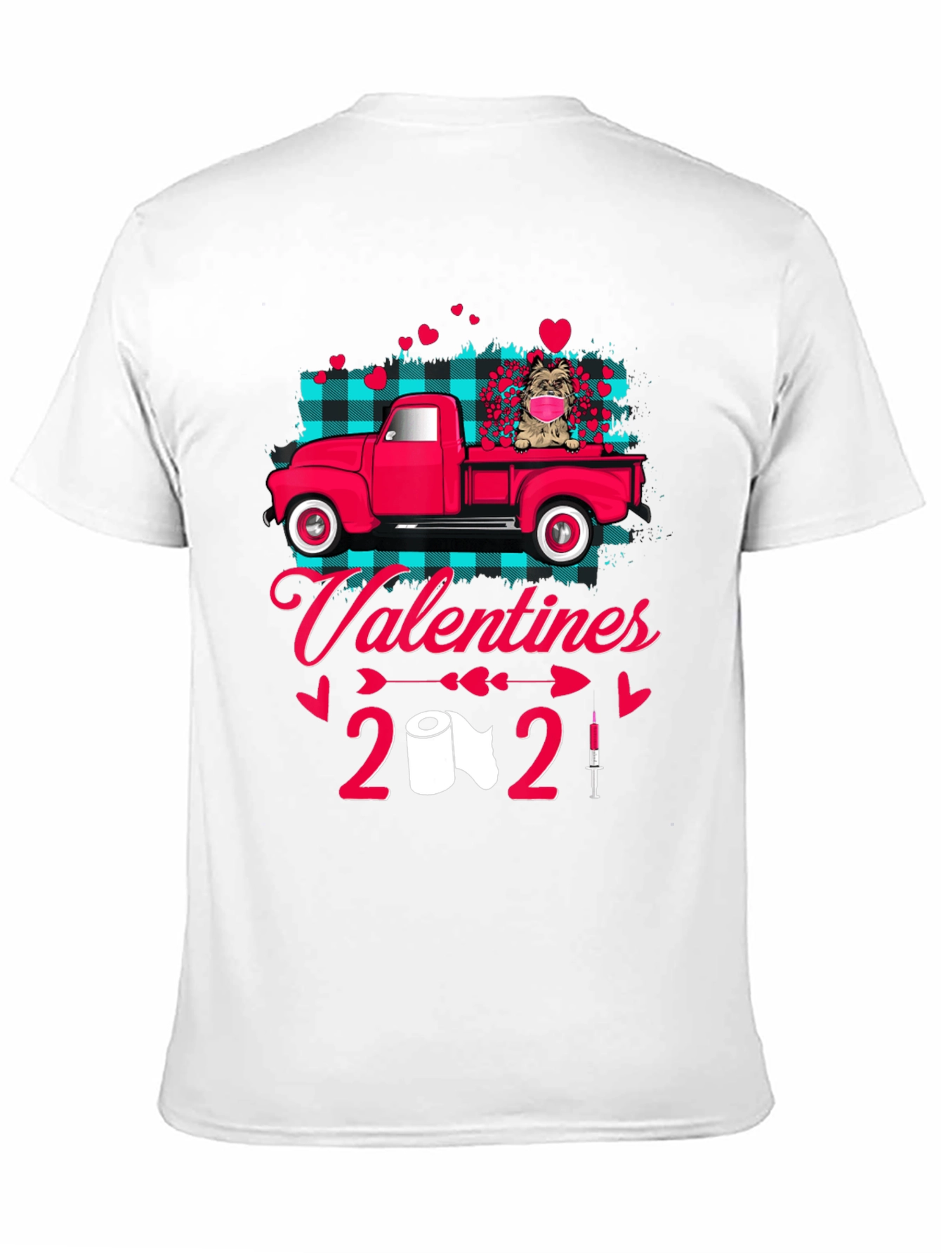 Valentines 2021 Dog Truck Graphic Tee