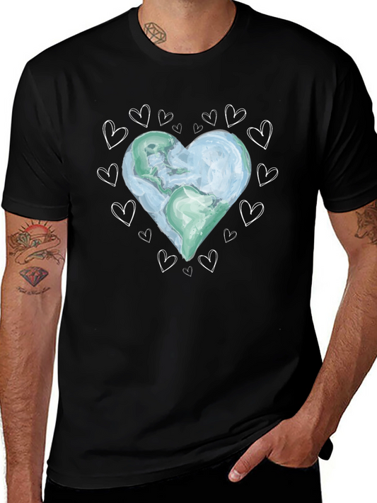 Earth Heart Graphic Tee - Love Our Planet