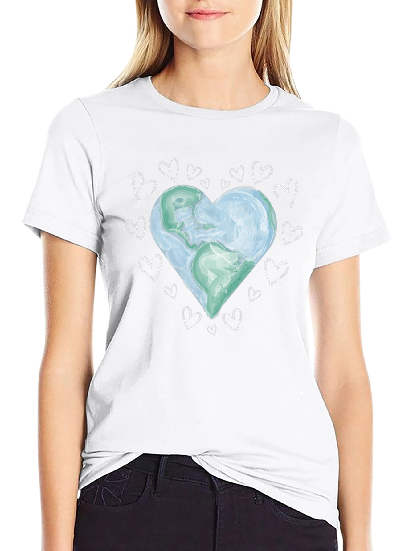 Earth Heart Graphic Tee - Love Our Planet