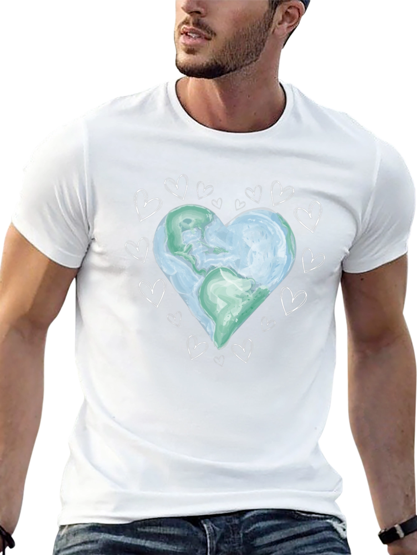 Earth Heart Graphic Tee - Love Our Planet
