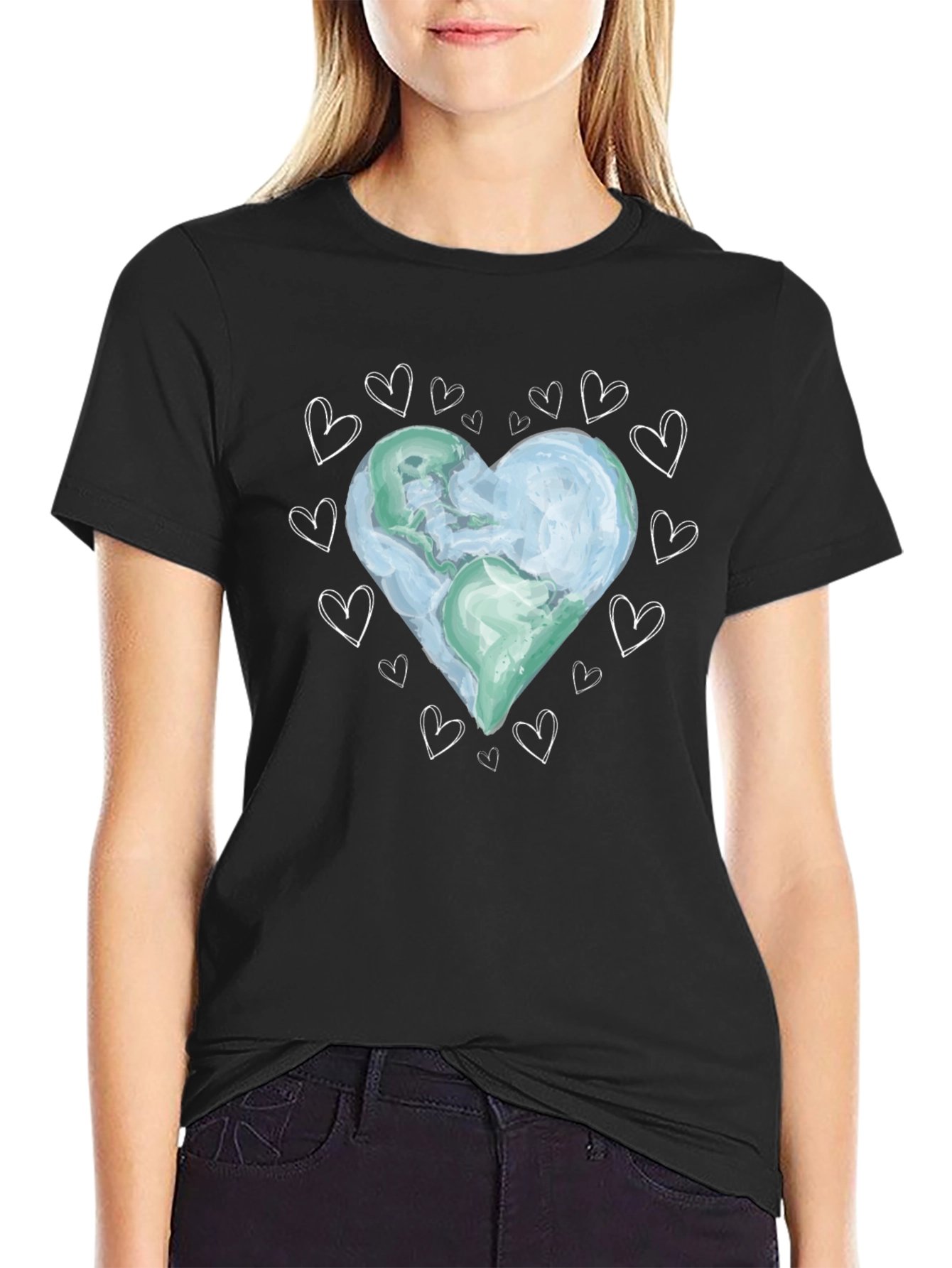 Earth Heart Graphic Tee - Love Our Planet