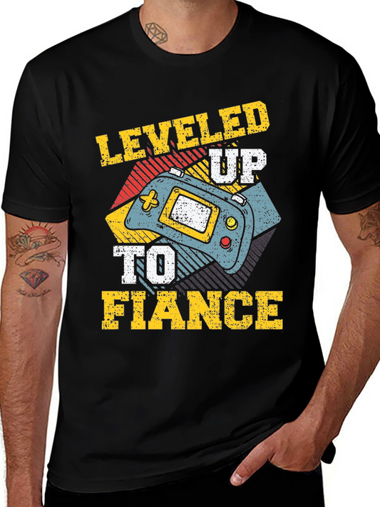 Leveled Up to Fiance T-Shirt