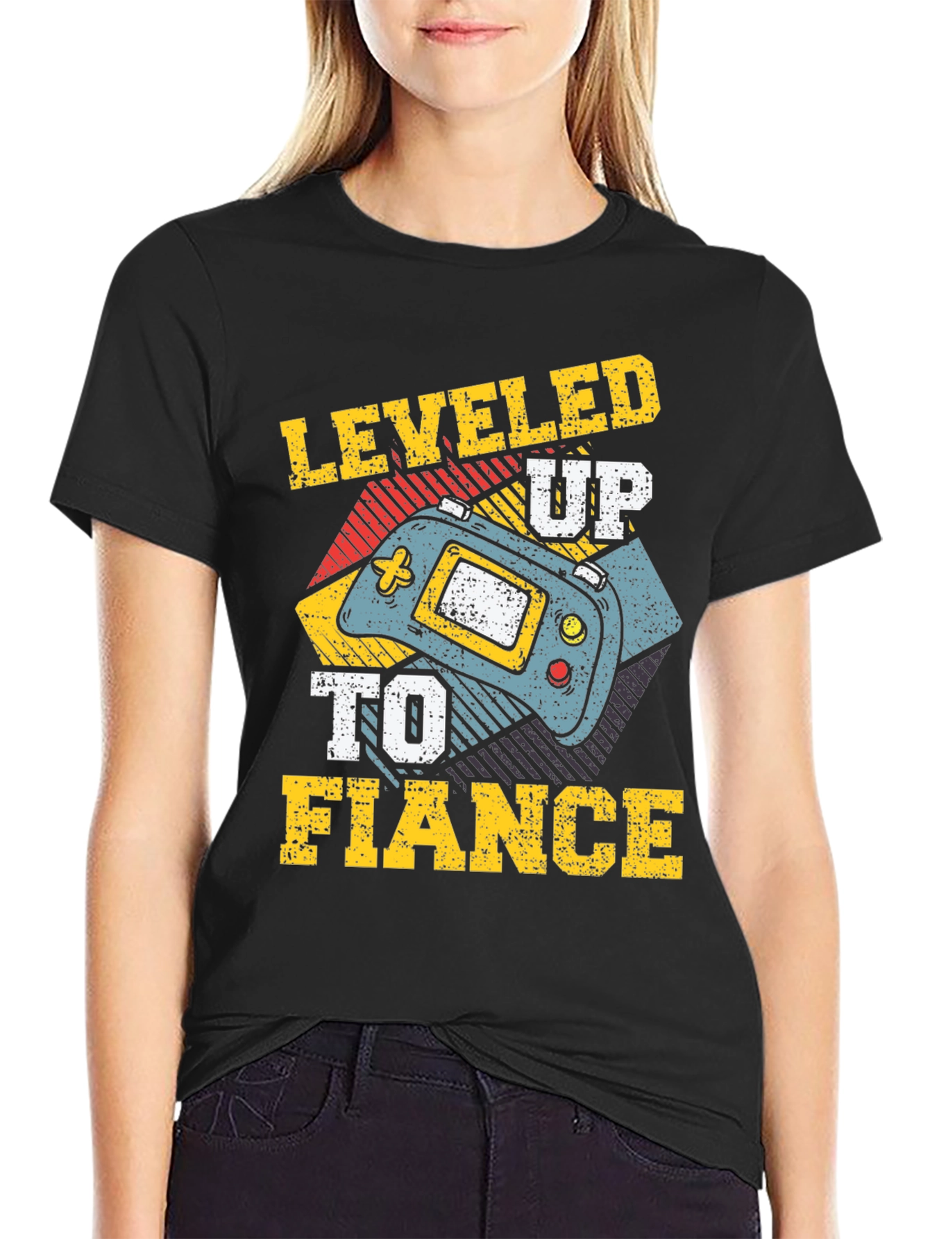 Leveled Up to Fiance T-Shirt