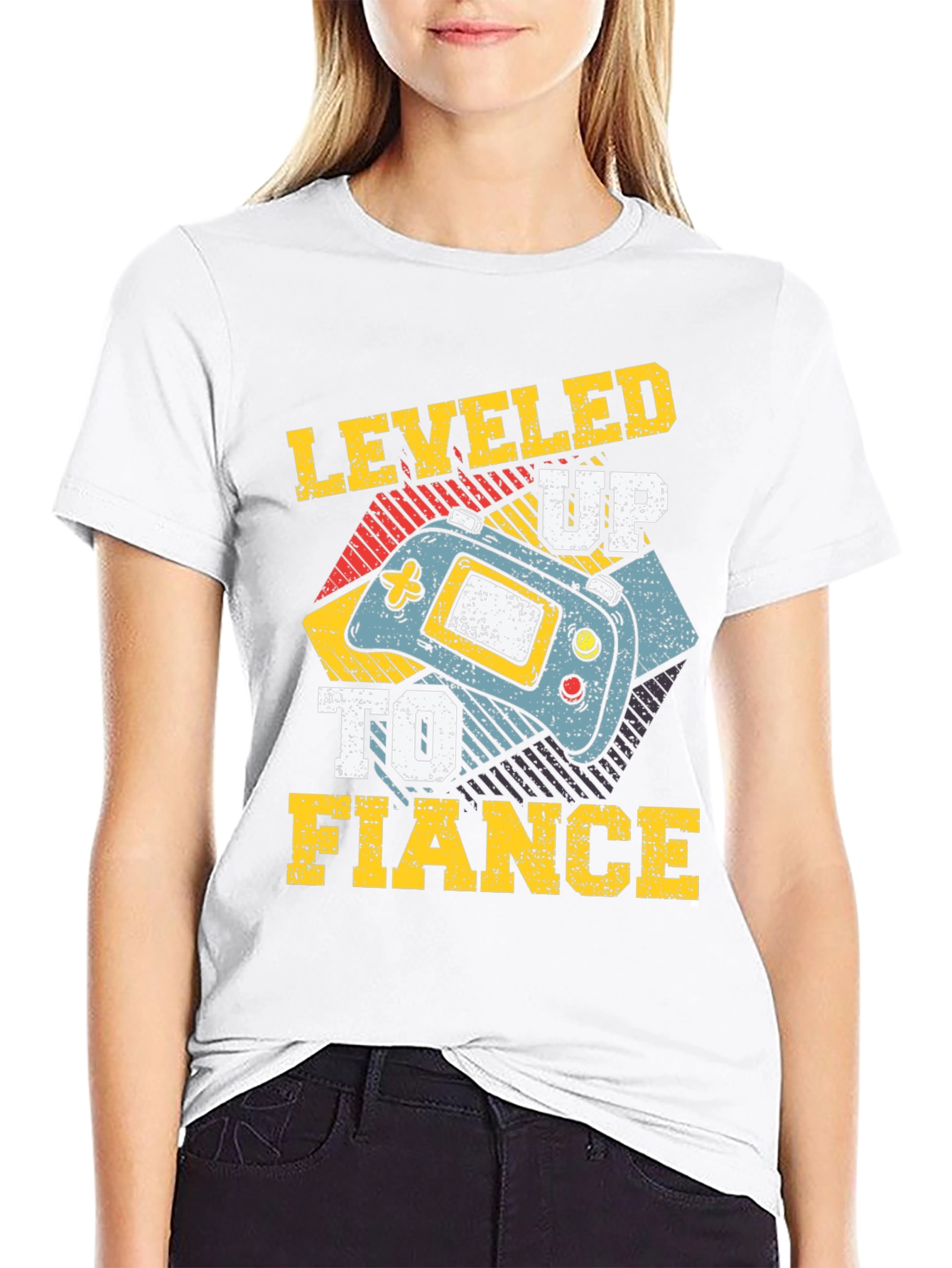 Leveled Up to Fiance T-Shirt