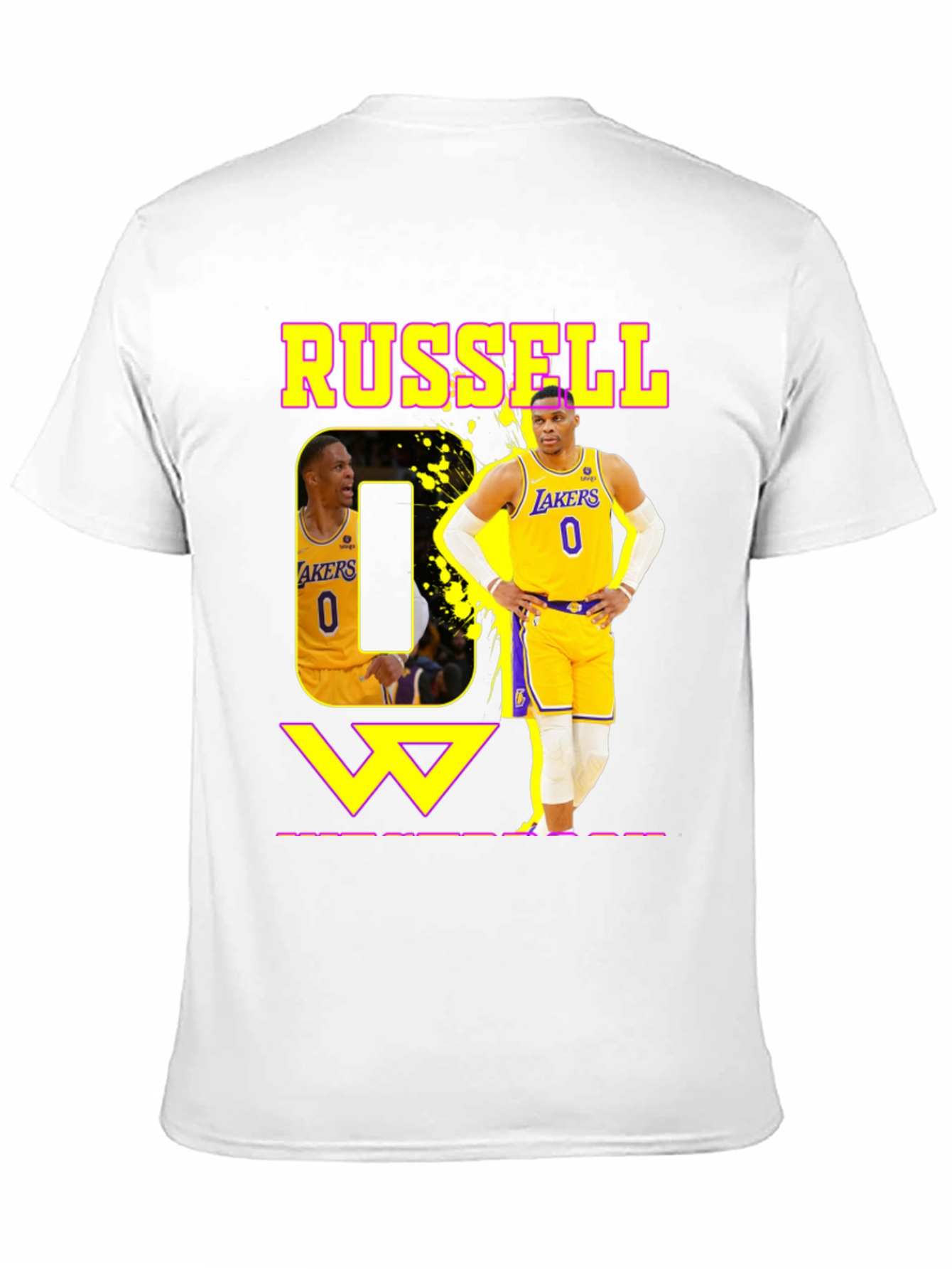 Russell Westbrook Lakers Black T-Shirt