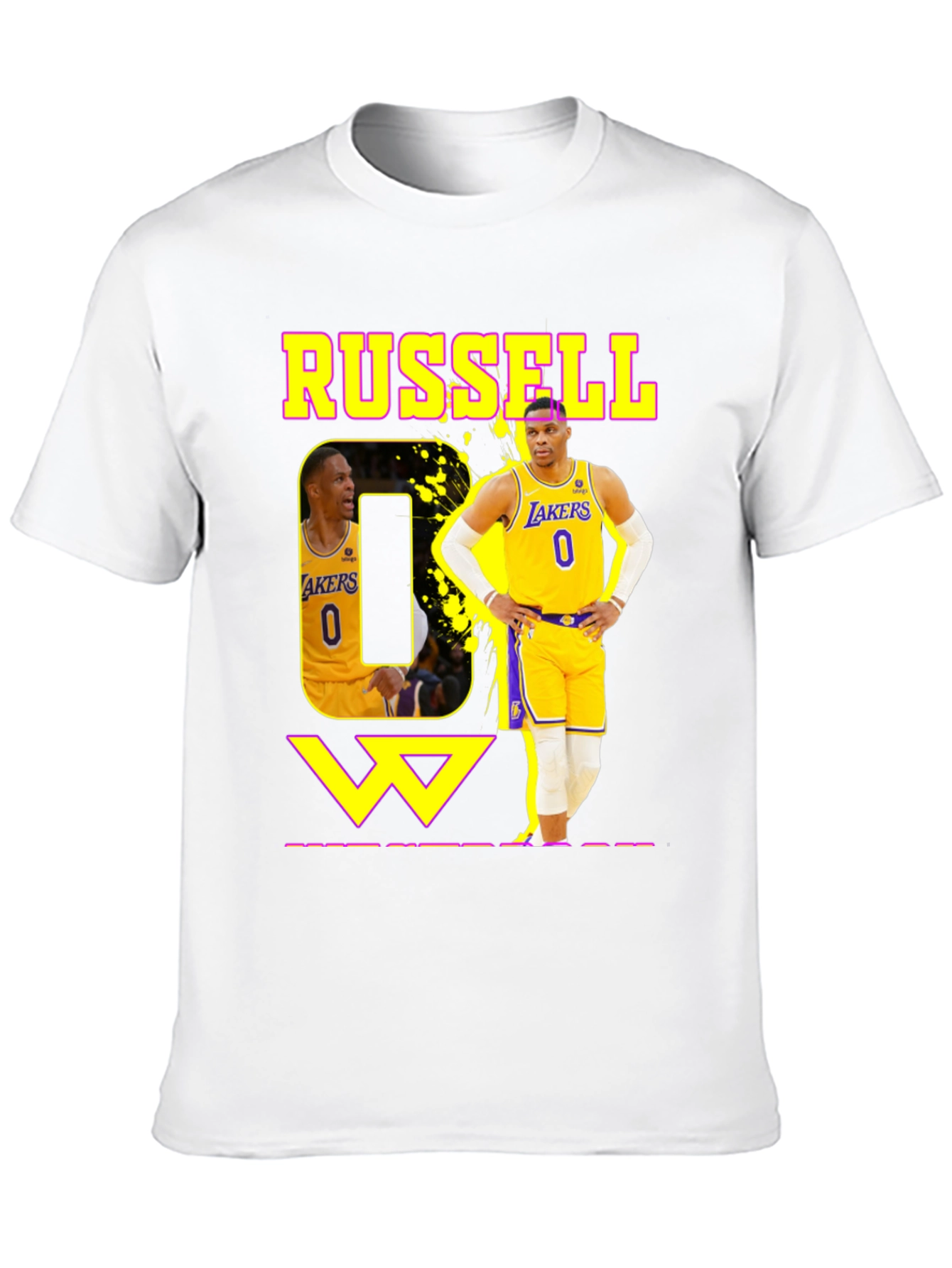 Russell Westbrook Lakers Black T-Shirt