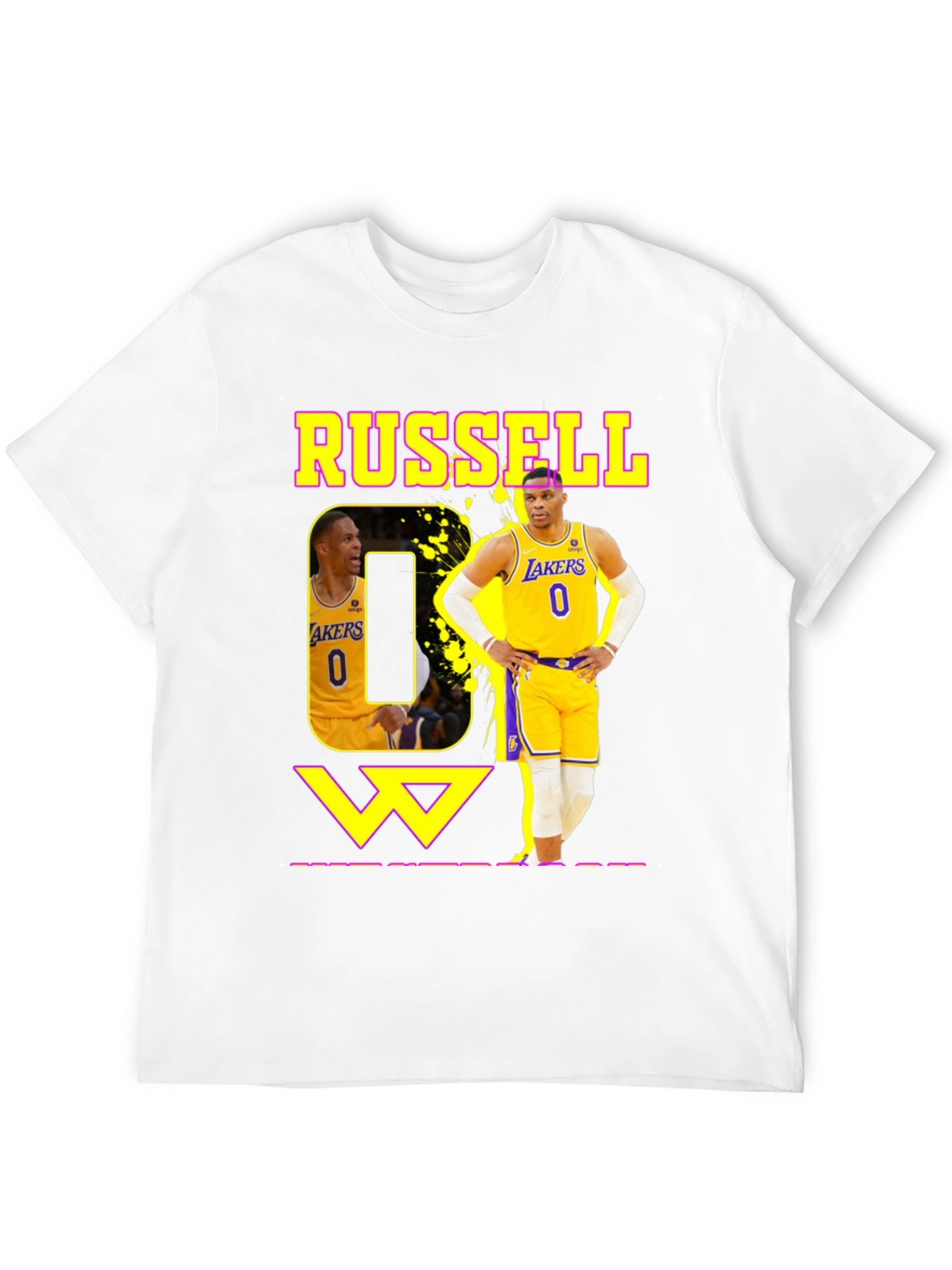 Russell Westbrook Lakers Black T-Shirt
