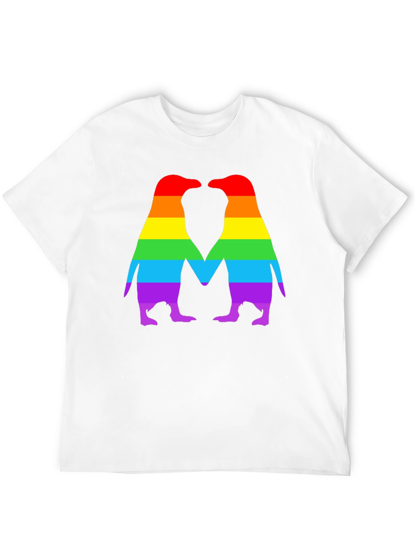 Rainbow Penguin Love T-Shirt - Pride Apparel