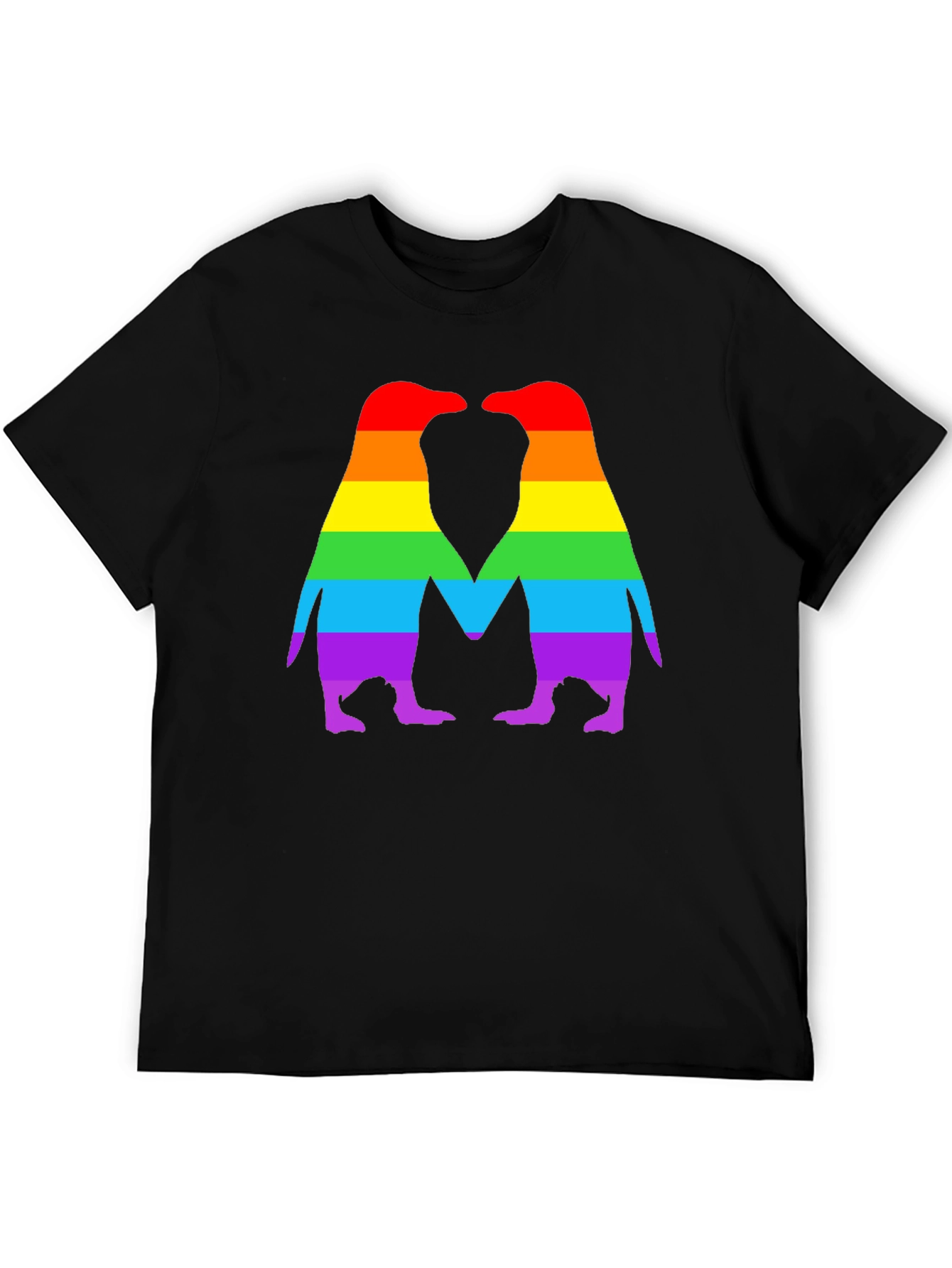 Rainbow Penguin Love T-Shirt - Pride Apparel