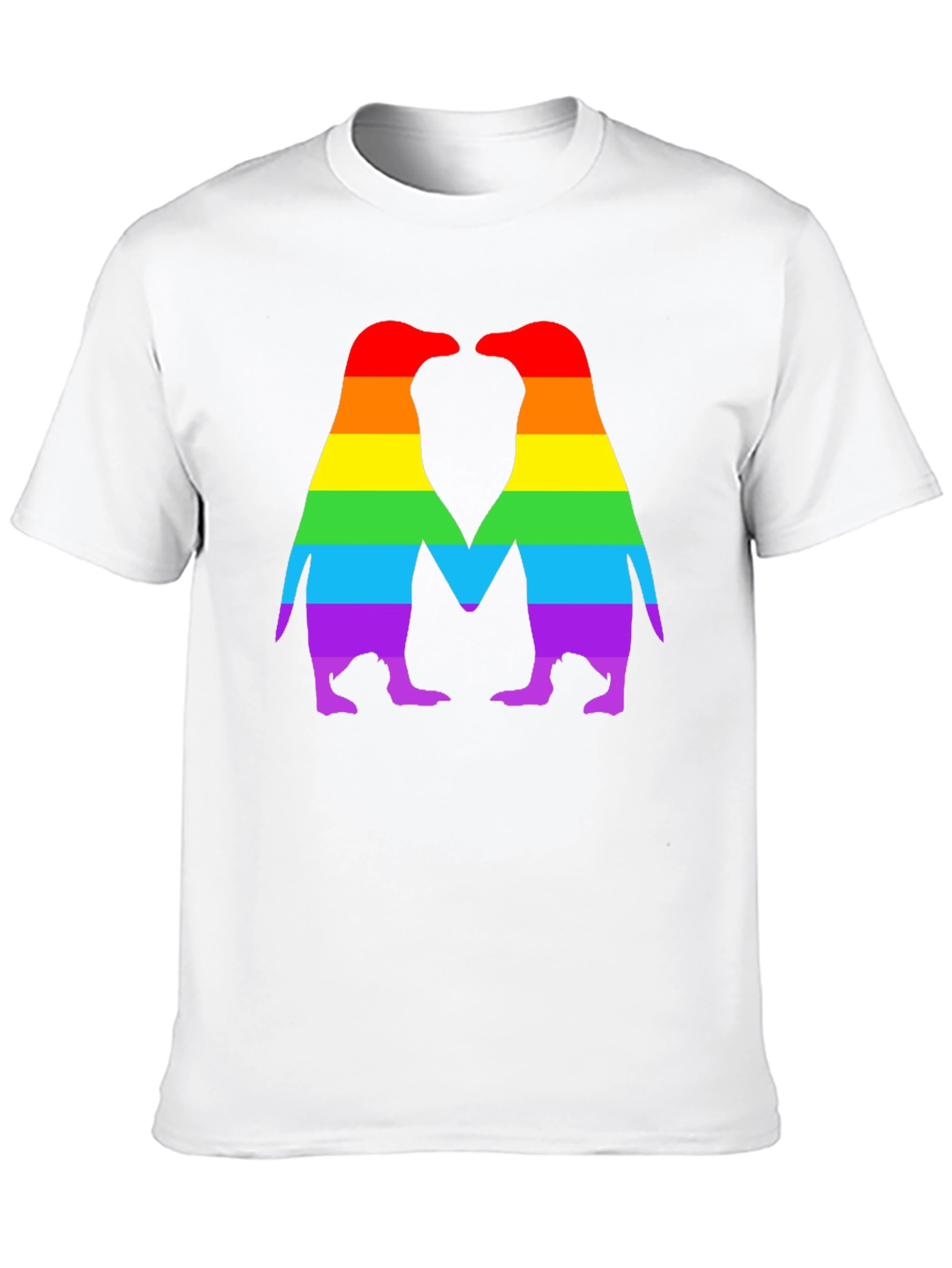 Rainbow Penguin Love T-Shirt - Pride Apparel