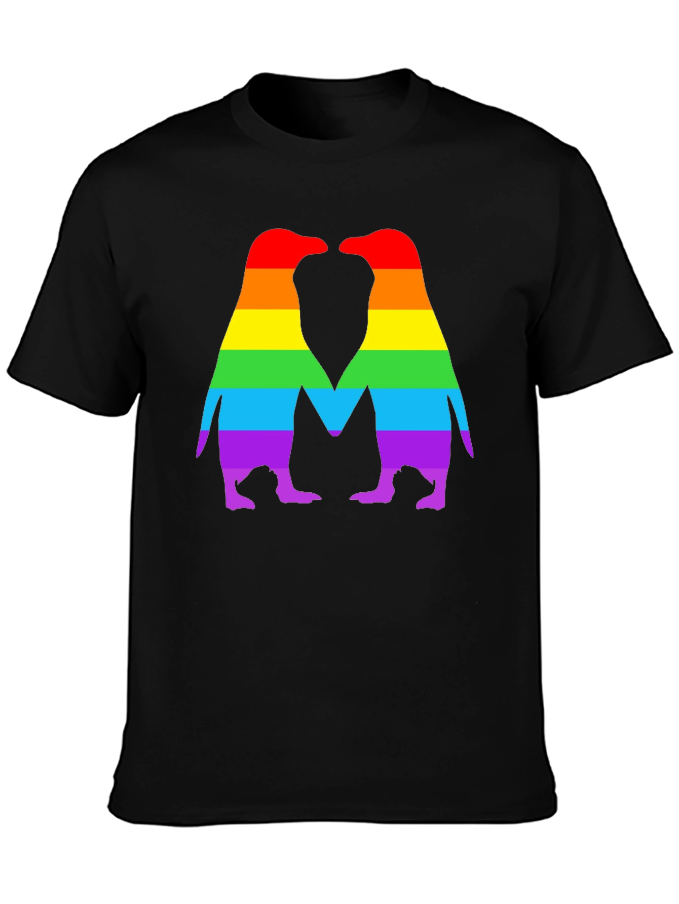 Rainbow Penguin Love T-Shirt - Pride Apparel