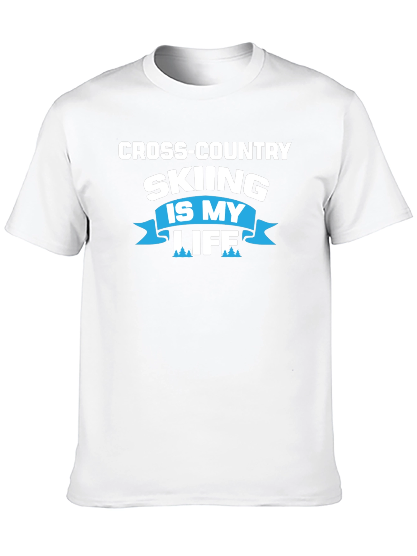 Cross-Country Skiing Is My Life Tee - Black