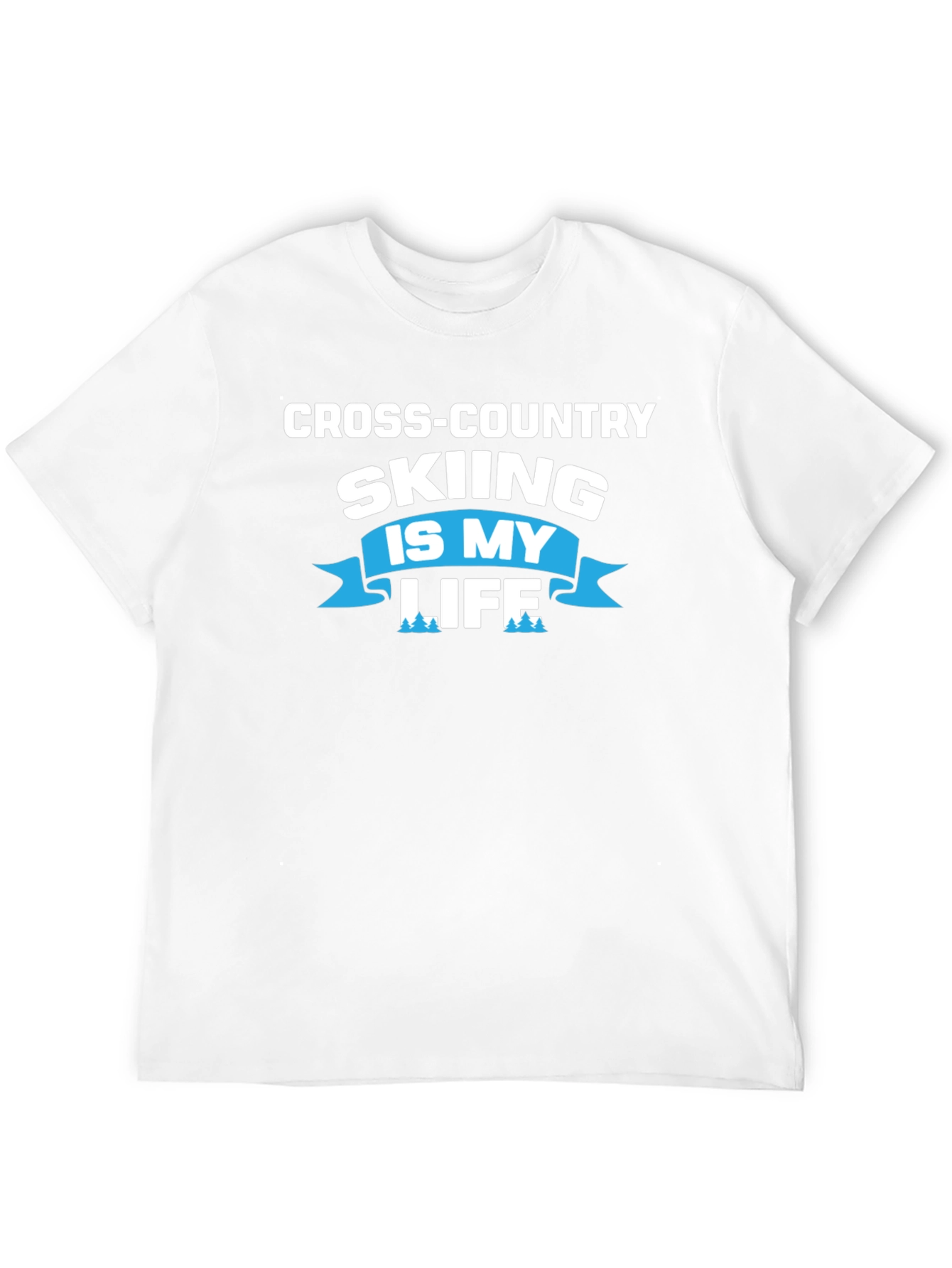 Cross-Country Skiing Is My Life Tee - Black