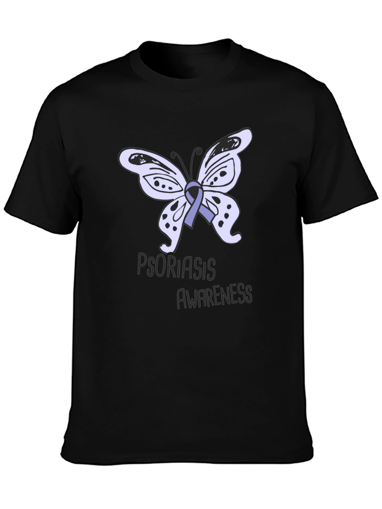Psoriasis Awareness Butterfly Ribbon T-Shirt