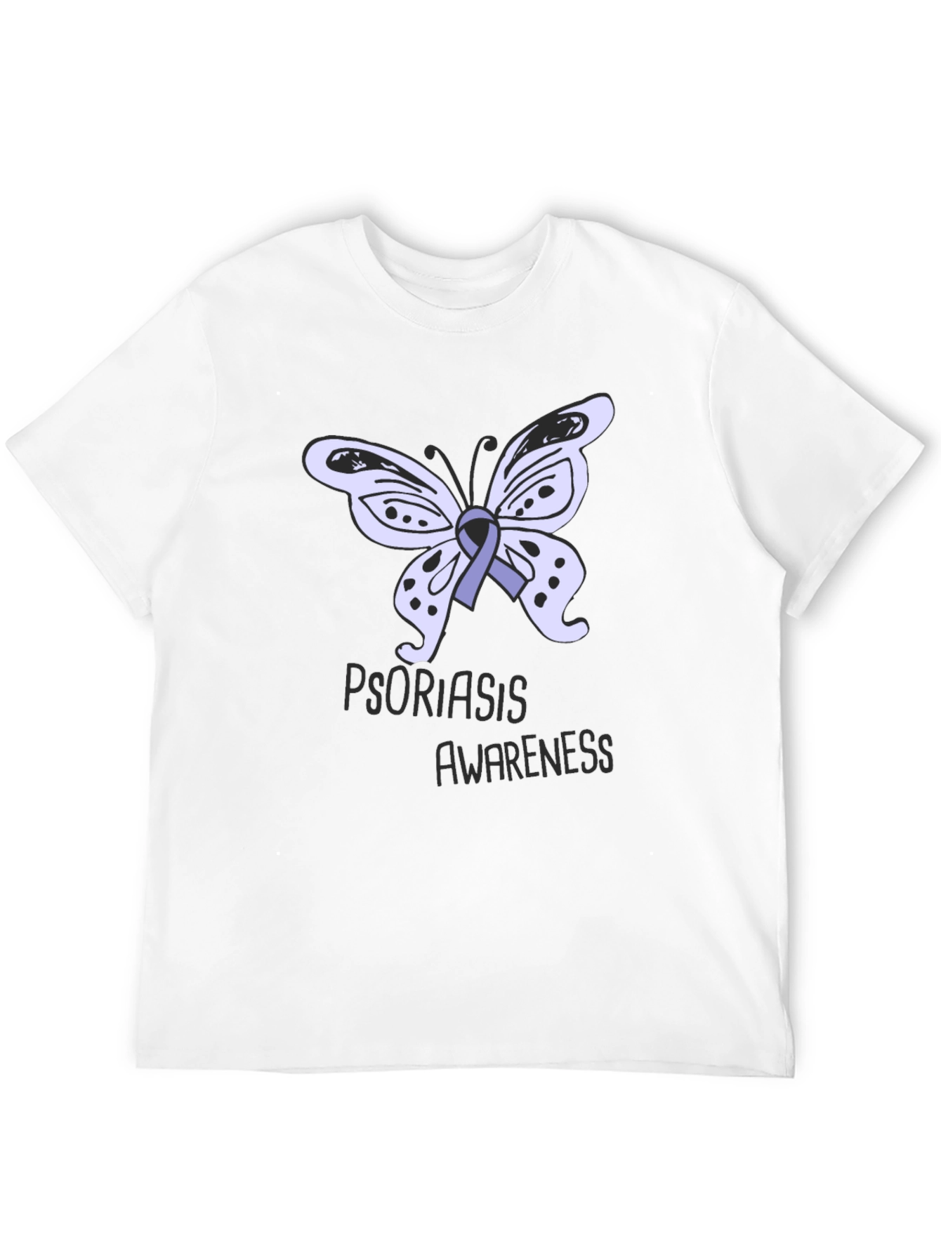 Psoriasis Awareness Butterfly Ribbon T-Shirt