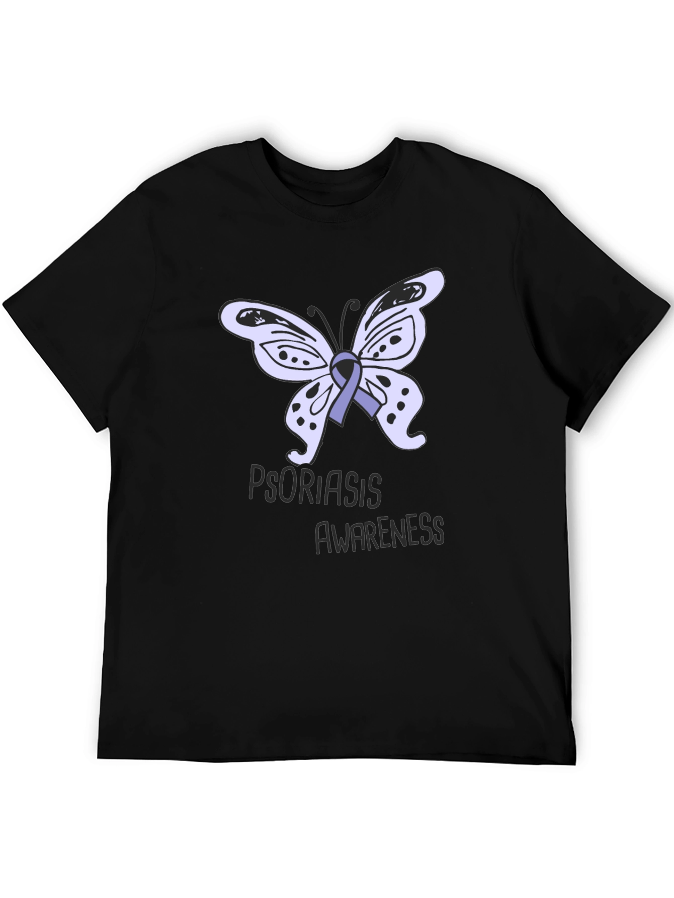 Psoriasis Awareness Butterfly Ribbon T-Shirt