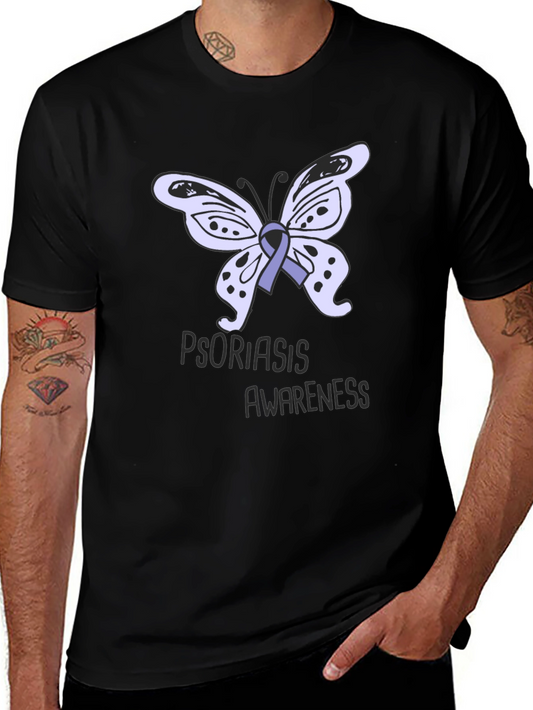 Psoriasis Awareness Butterfly Ribbon T-Shirt