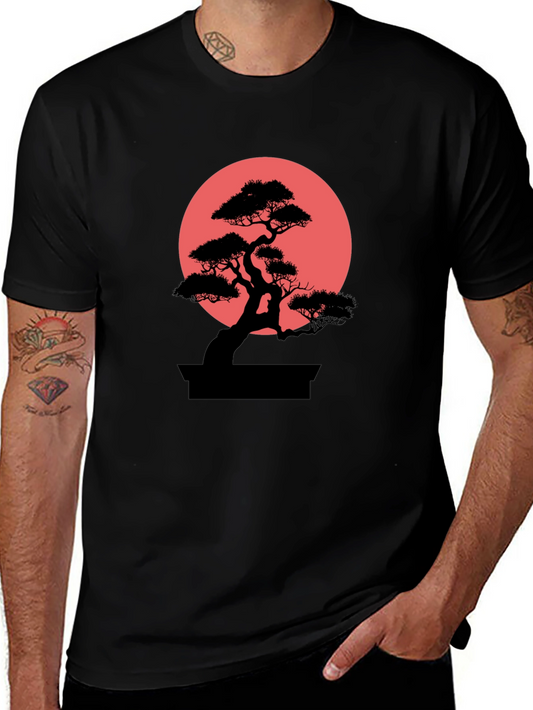 Bonsai Tree Graphic Tee - Stylish Mens T-Shirt