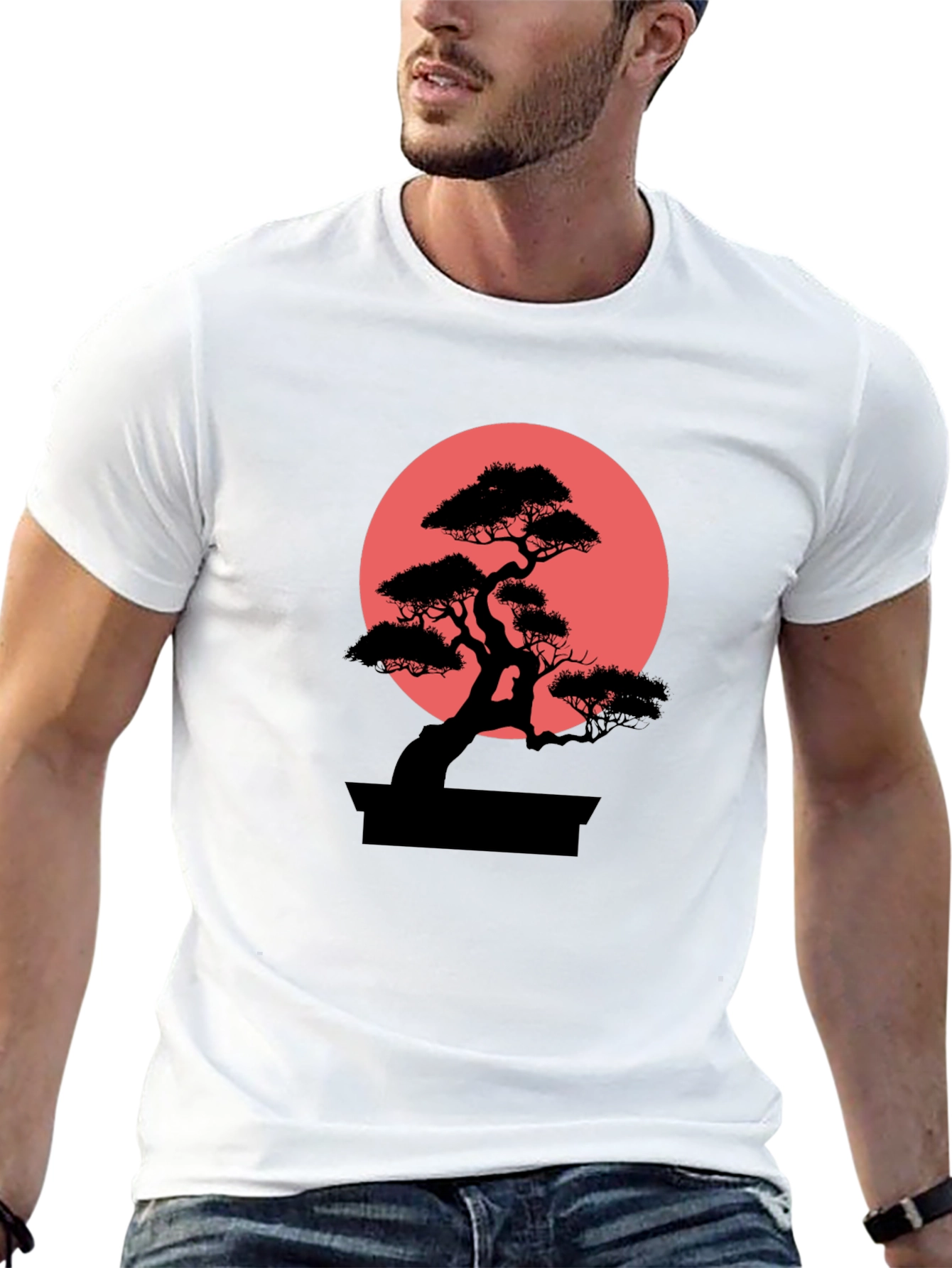 Bonsai Tree Graphic Tee - Stylish Mens T-Shirt