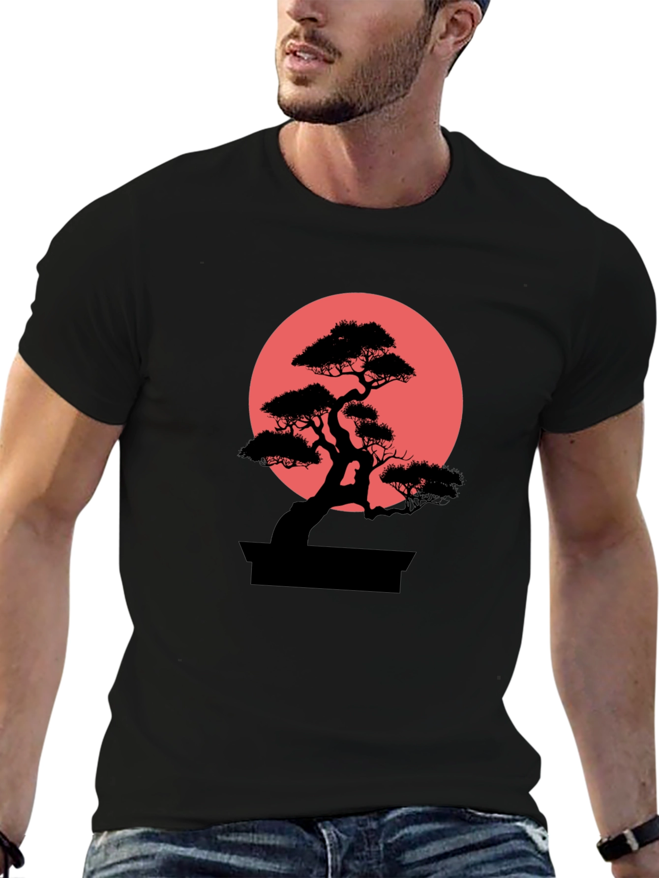 Bonsai Tree Graphic Tee - Stylish Mens T-Shirt