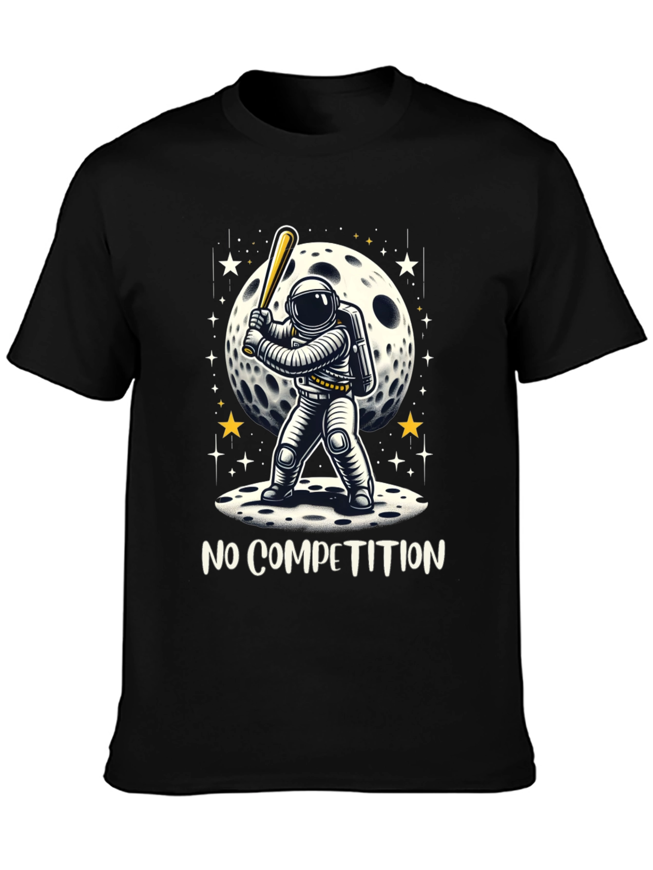 Astronaut Baseball T-Shirt - No Competition