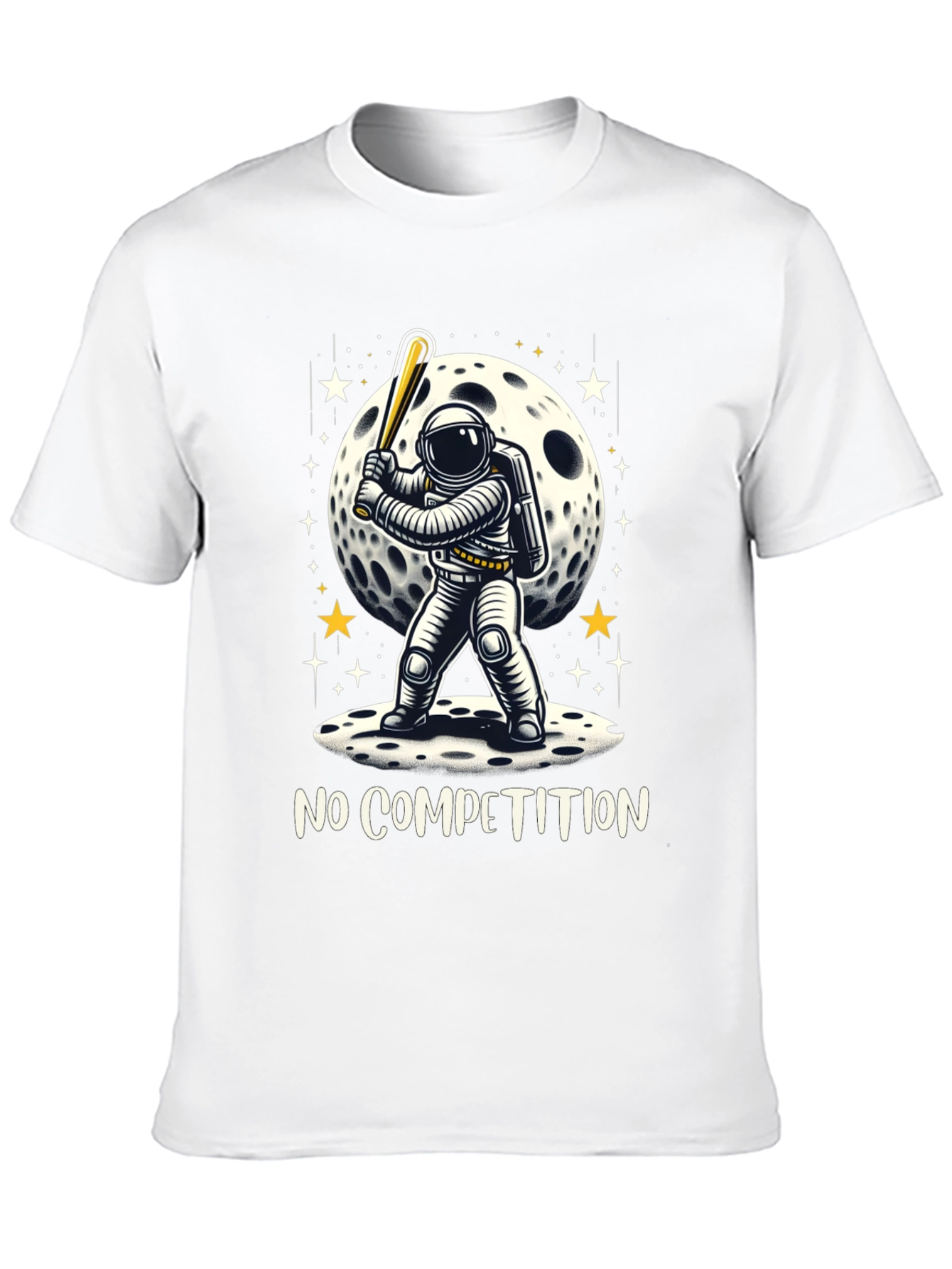 Astronaut Baseball T-Shirt - No Competition