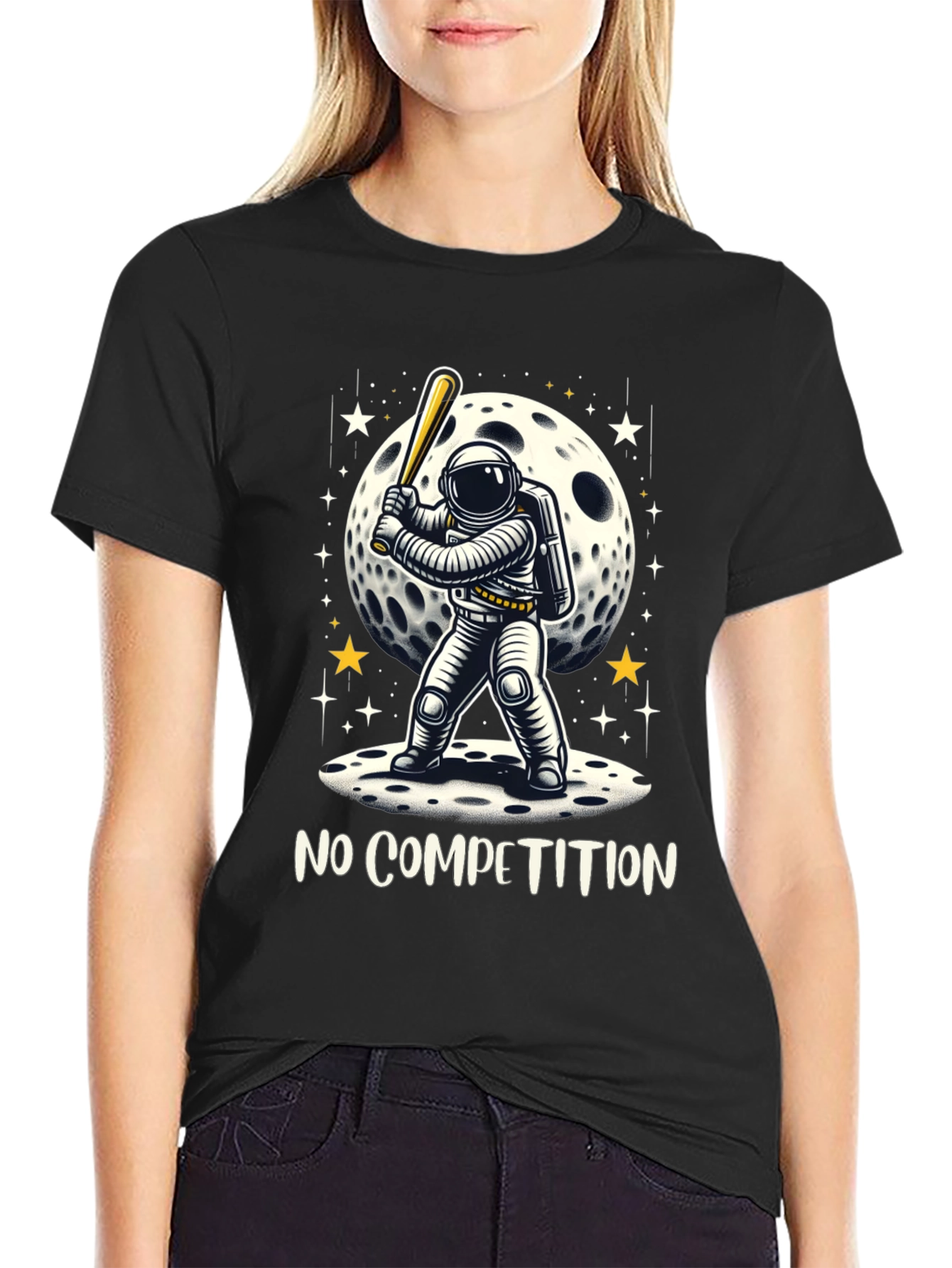 Astronaut Baseball T-Shirt - No Competition