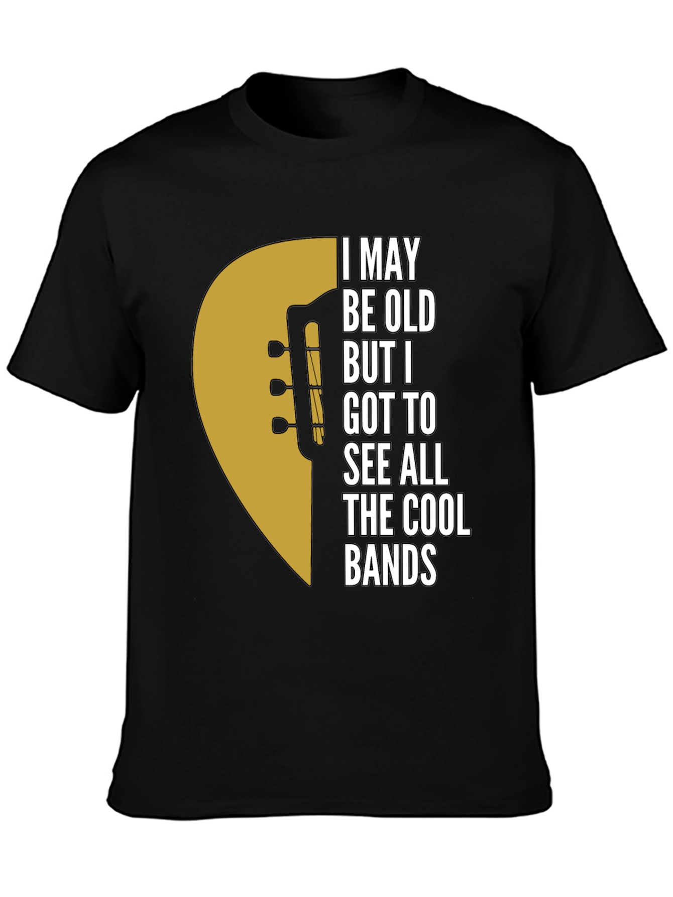 Cool Bands Guitar Graphic T-Shirt